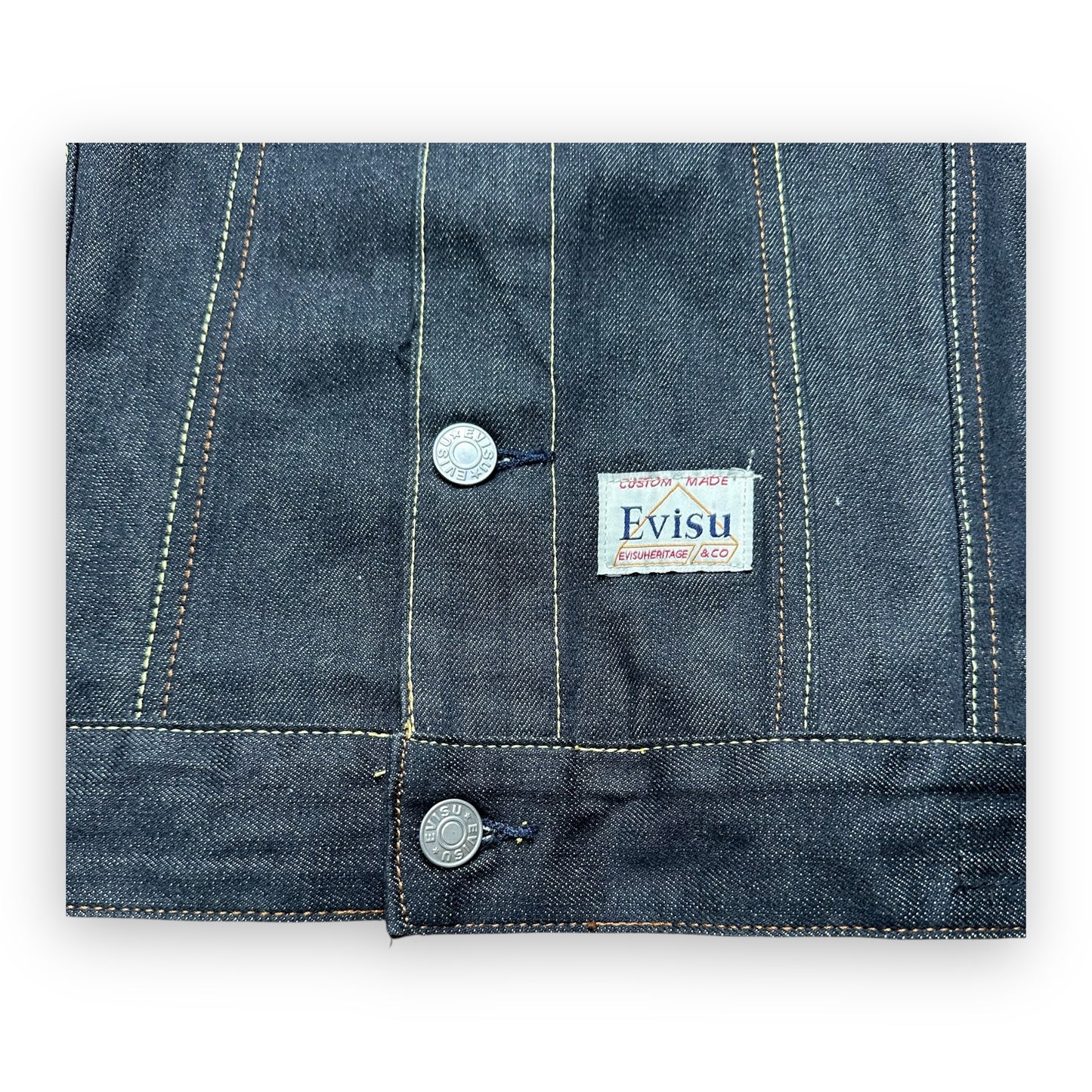 Jacket Evisu Denim Seagull Did Everything Orange (S)
