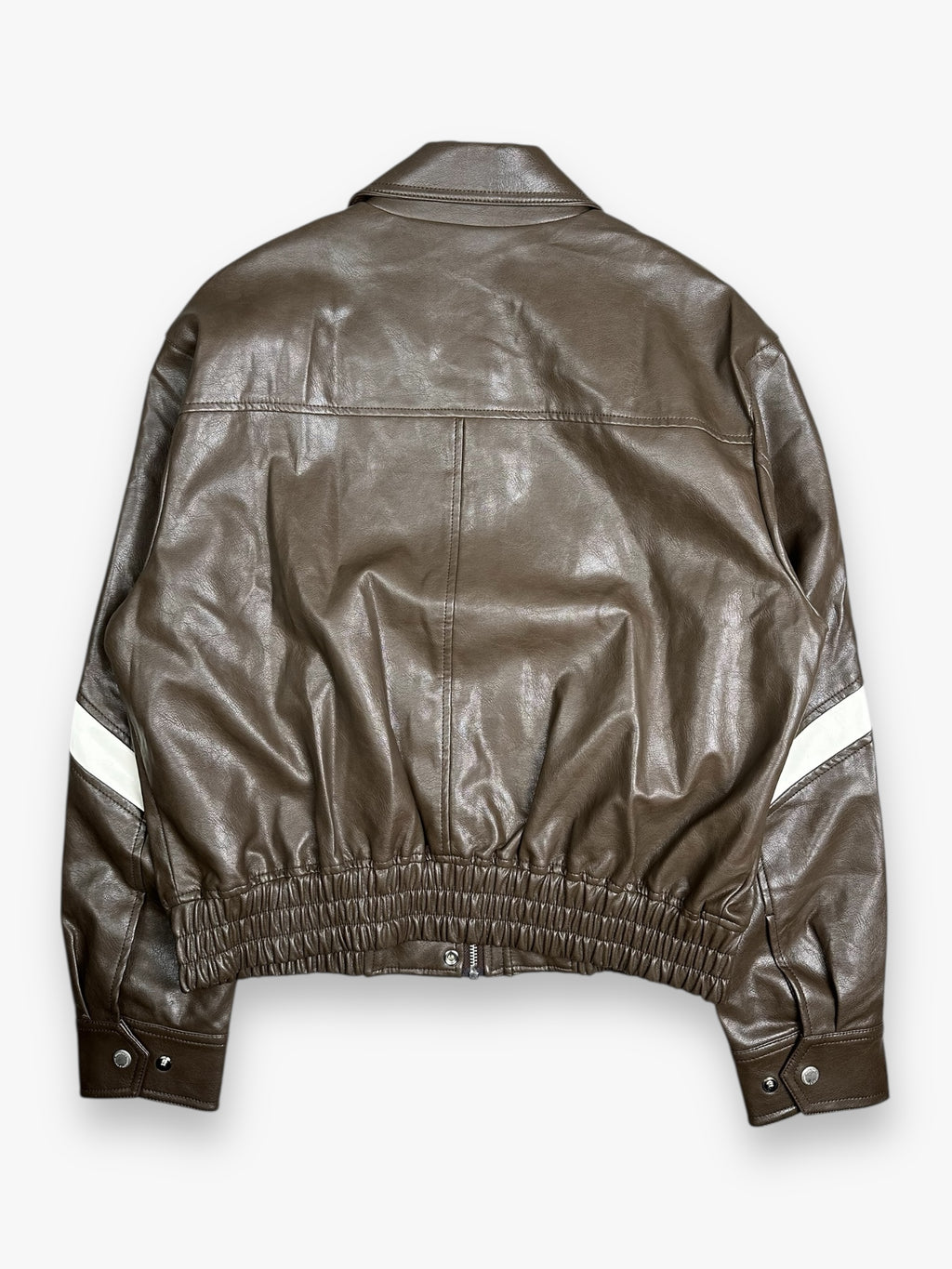Marithe + Francois Girbaud Leather Jacket Brown