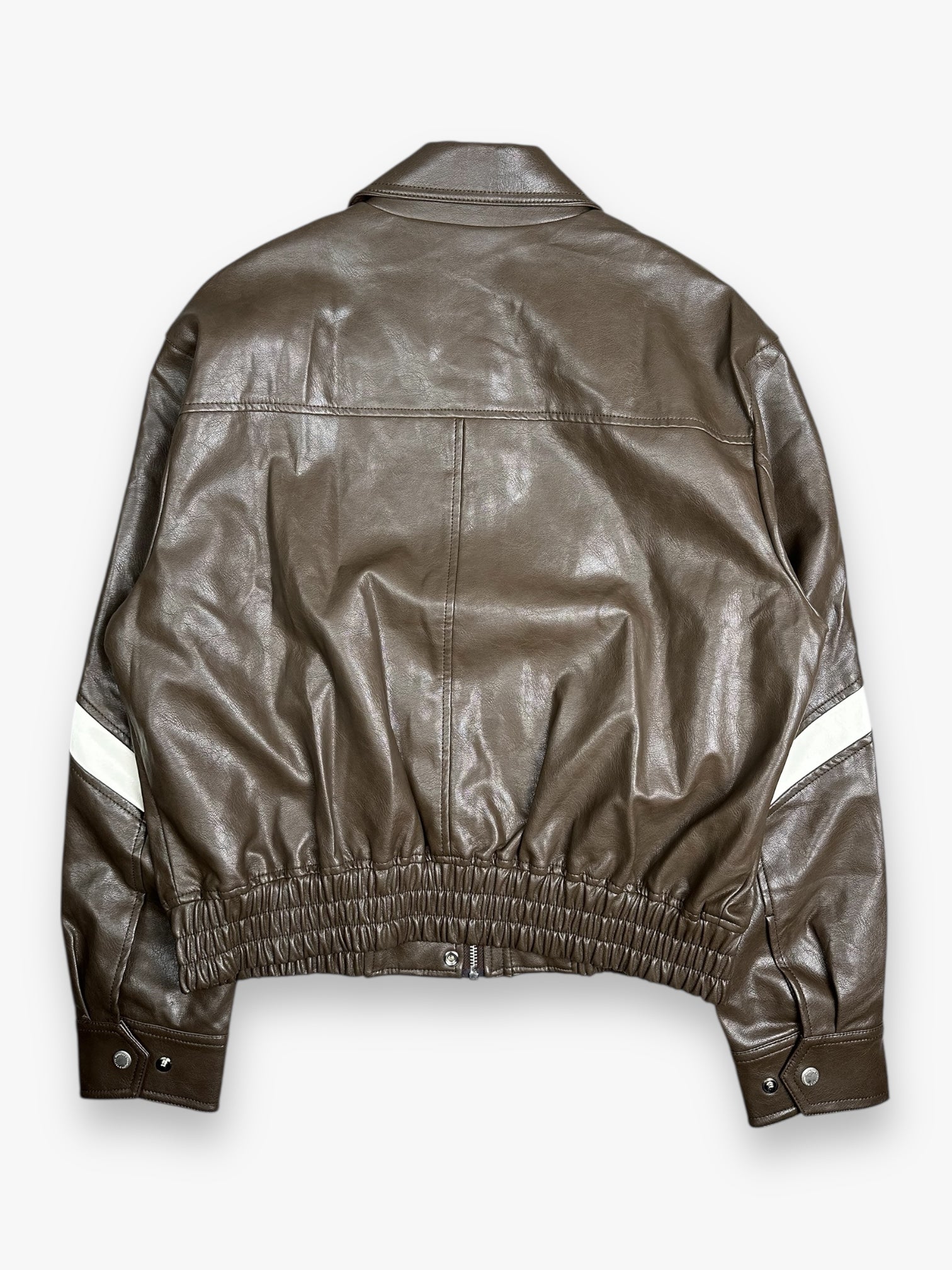 Marithe + Francois Girbaud Leather Jacket Brown