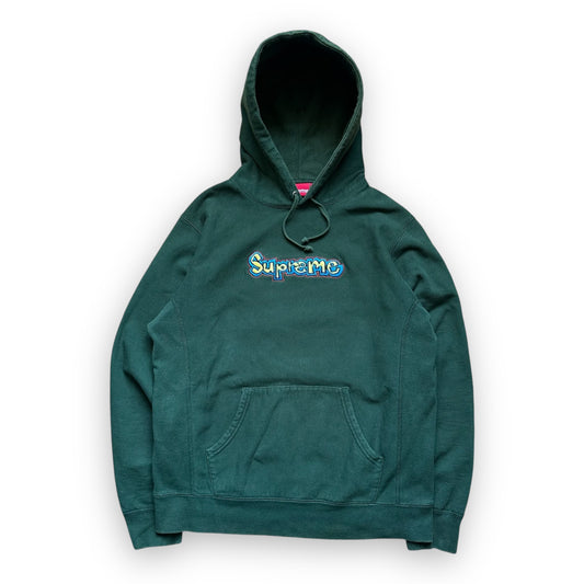 Sweatshirt Hoodie Supreme Gonz Logo Dark Green SS18 (M)