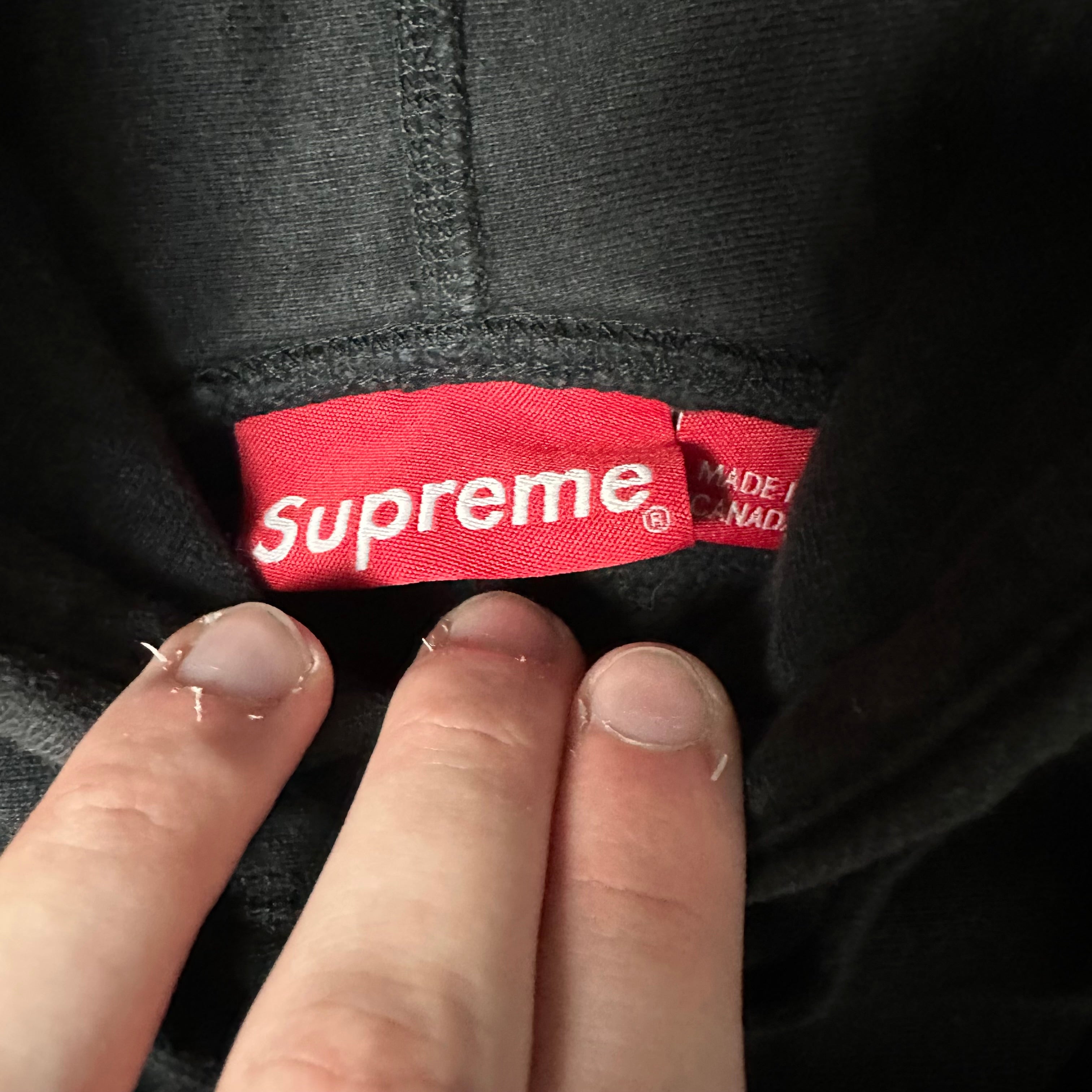 Sweatshirt Hoodie Supreme Box Logo Bandana Black FW19