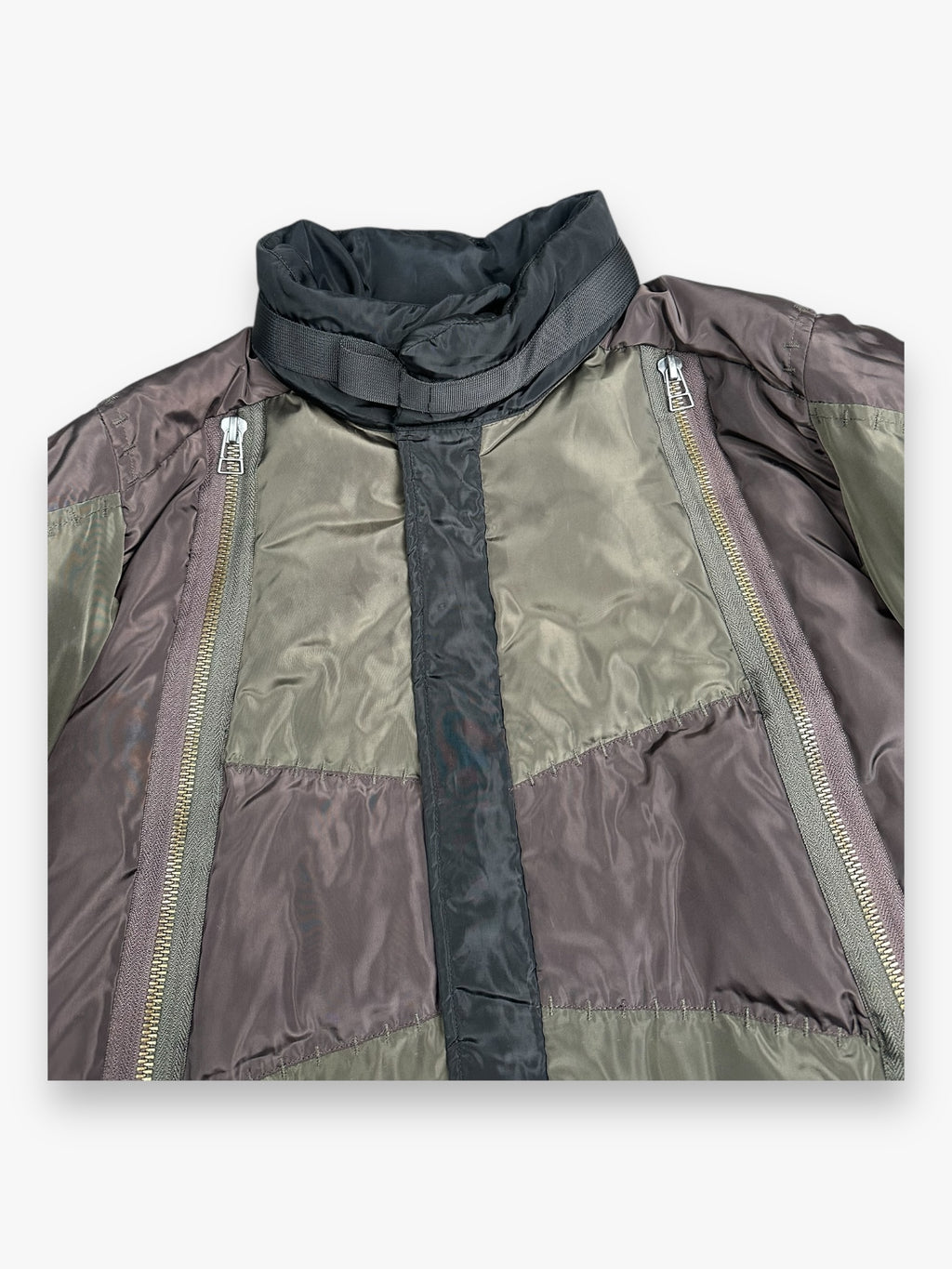 Marithe + Francois Girbaud Puffer Jacket 6-Zip Brown AW07