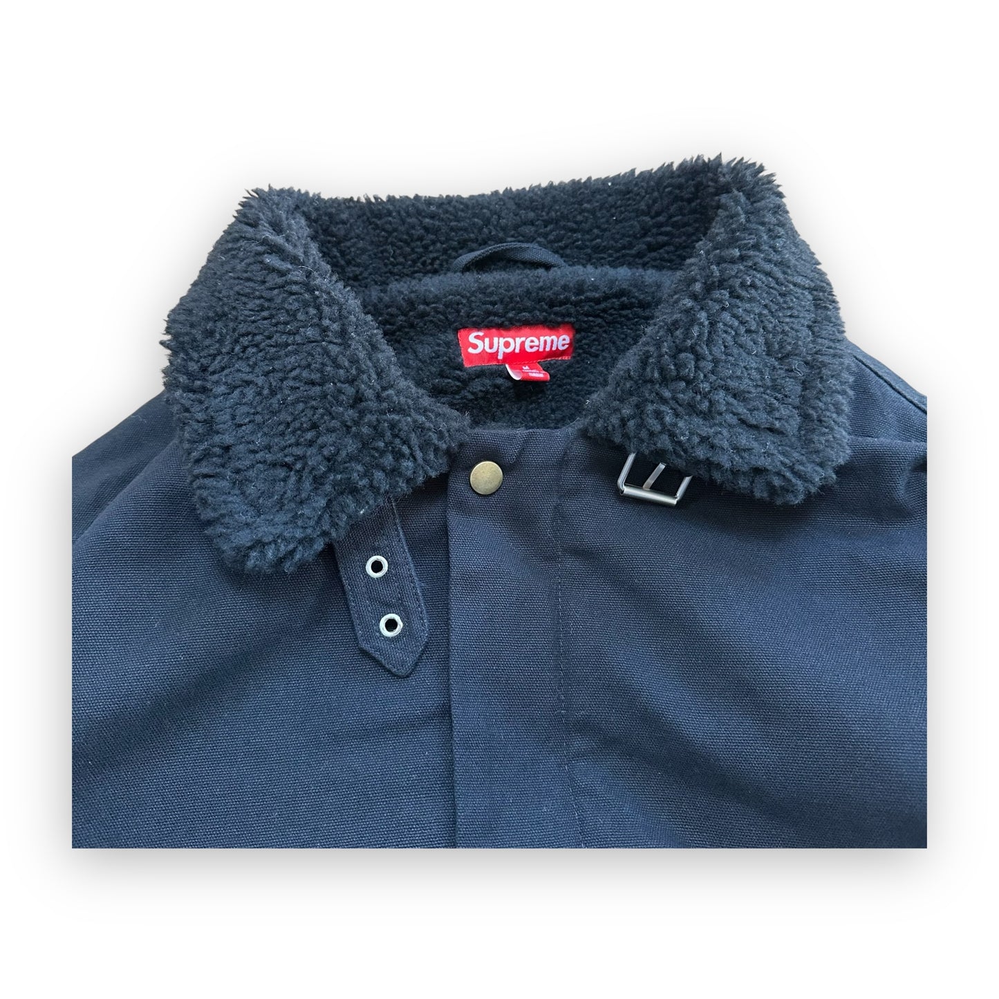 Jacket Supreme Faux Shearling Lined Bomber Black FW24 (M)
