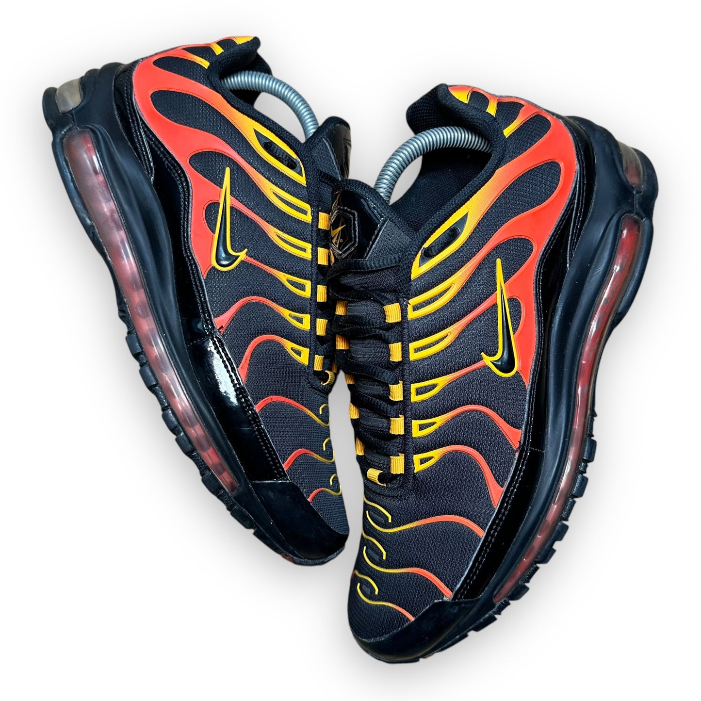 EU43 - US9.5 - UK8.5 • Air Max 97 Plus Black Shock Orange