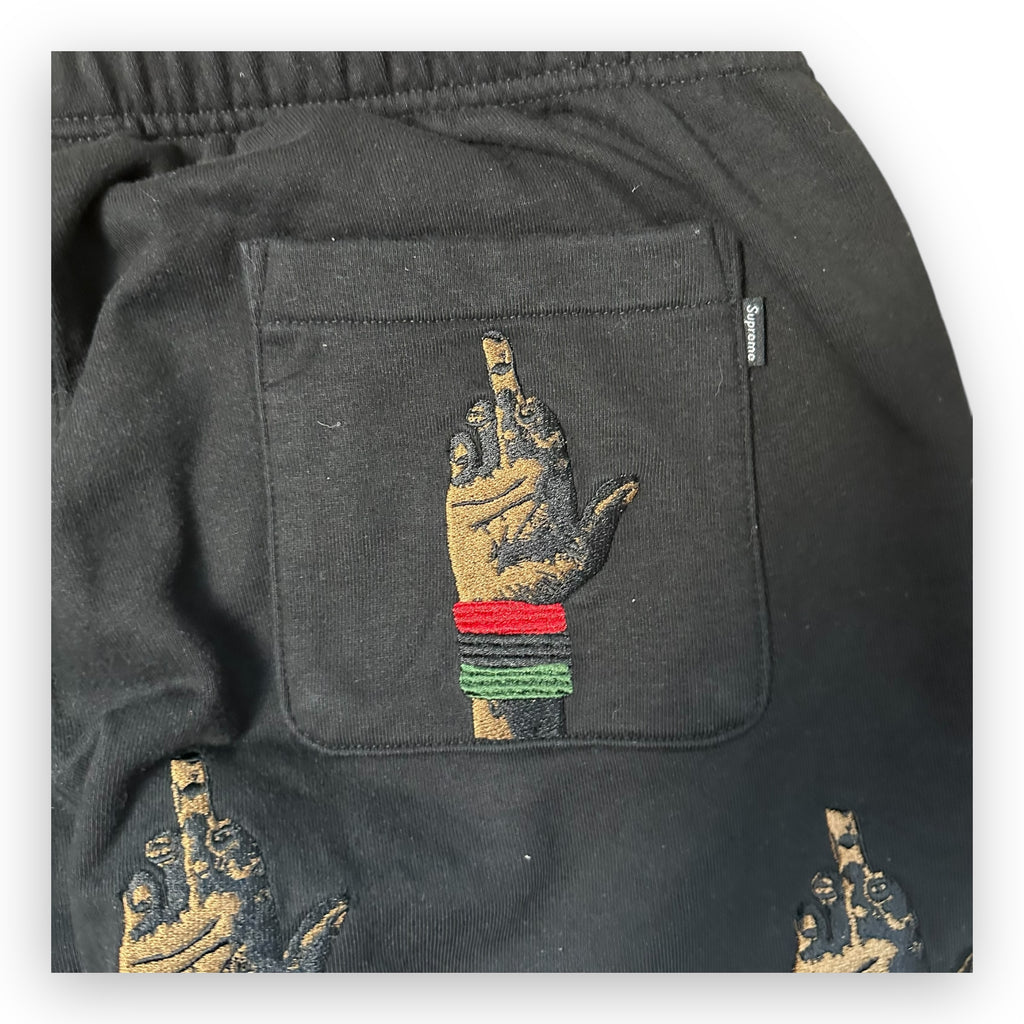 Sweatpant Supreme dead prez RBG Embroidered Black FW19