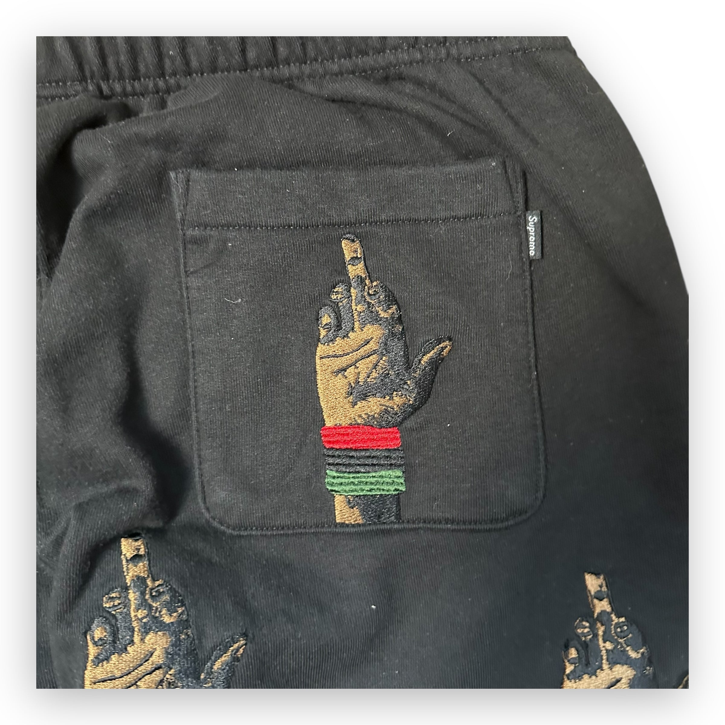 Sweatpant Supreme dead prez RBG Embroidered Black FW19