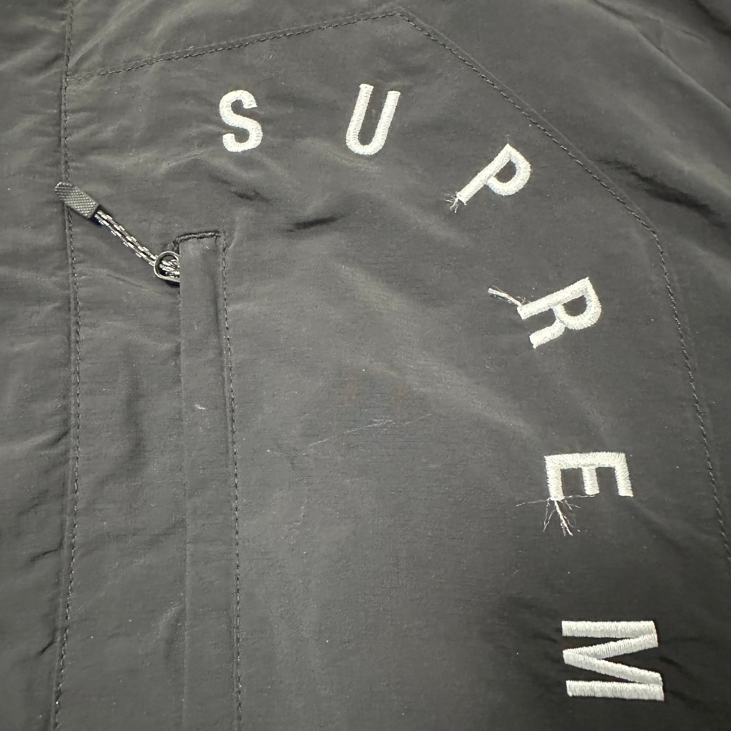 Jacket Supreme Curve Logos Ripstop Black FW20 (M)