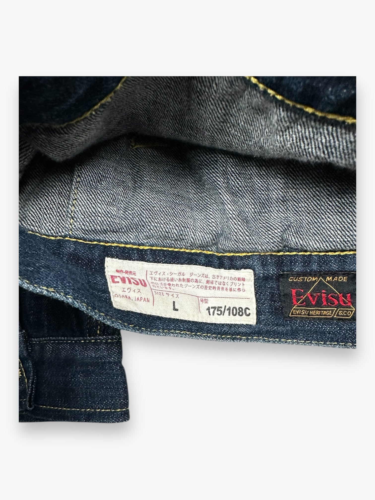 Evisu Denim Jacket Daicock Gold Blue