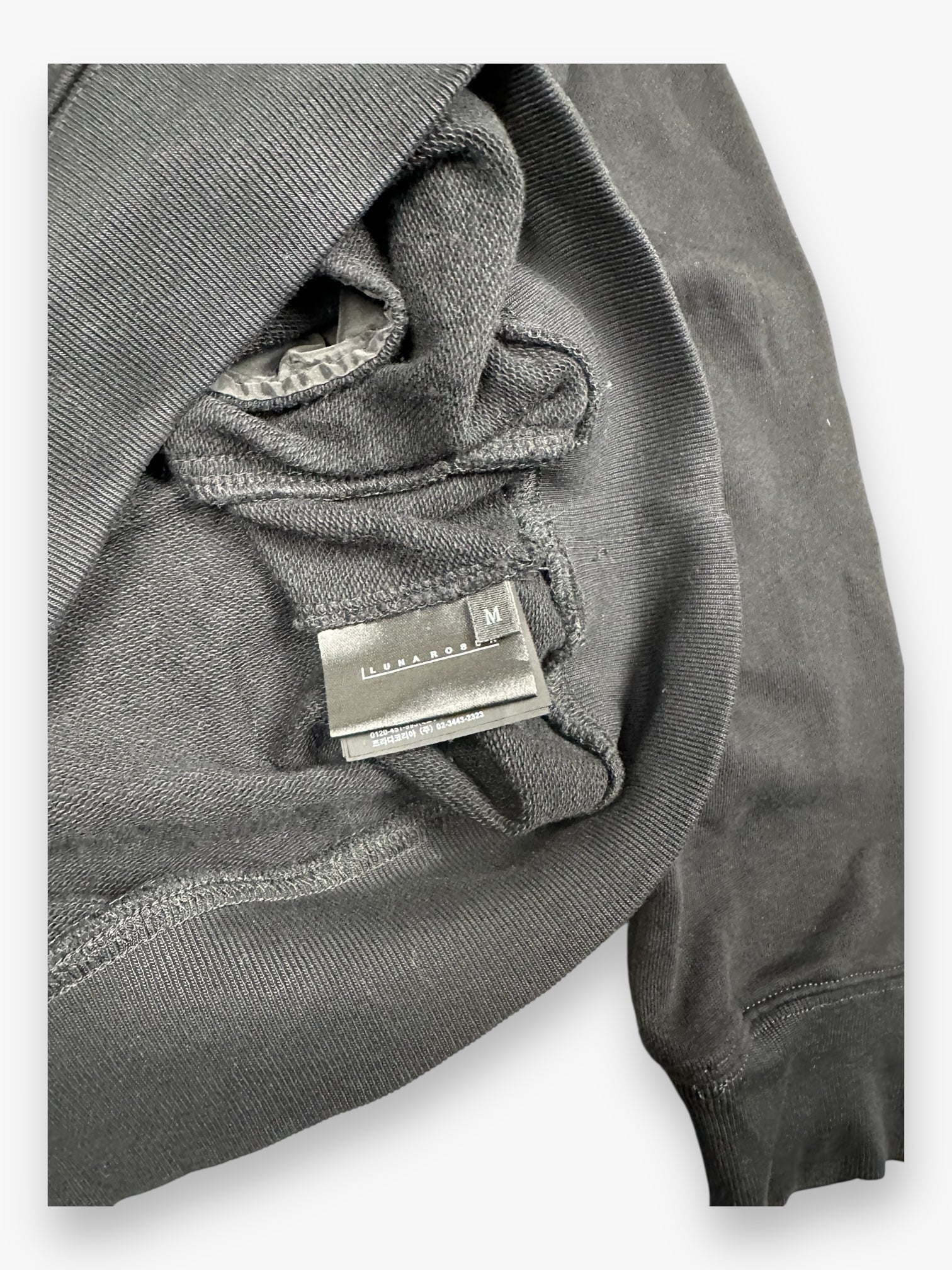 Sweatshirt Hoodie Prada Luna Rossa Black