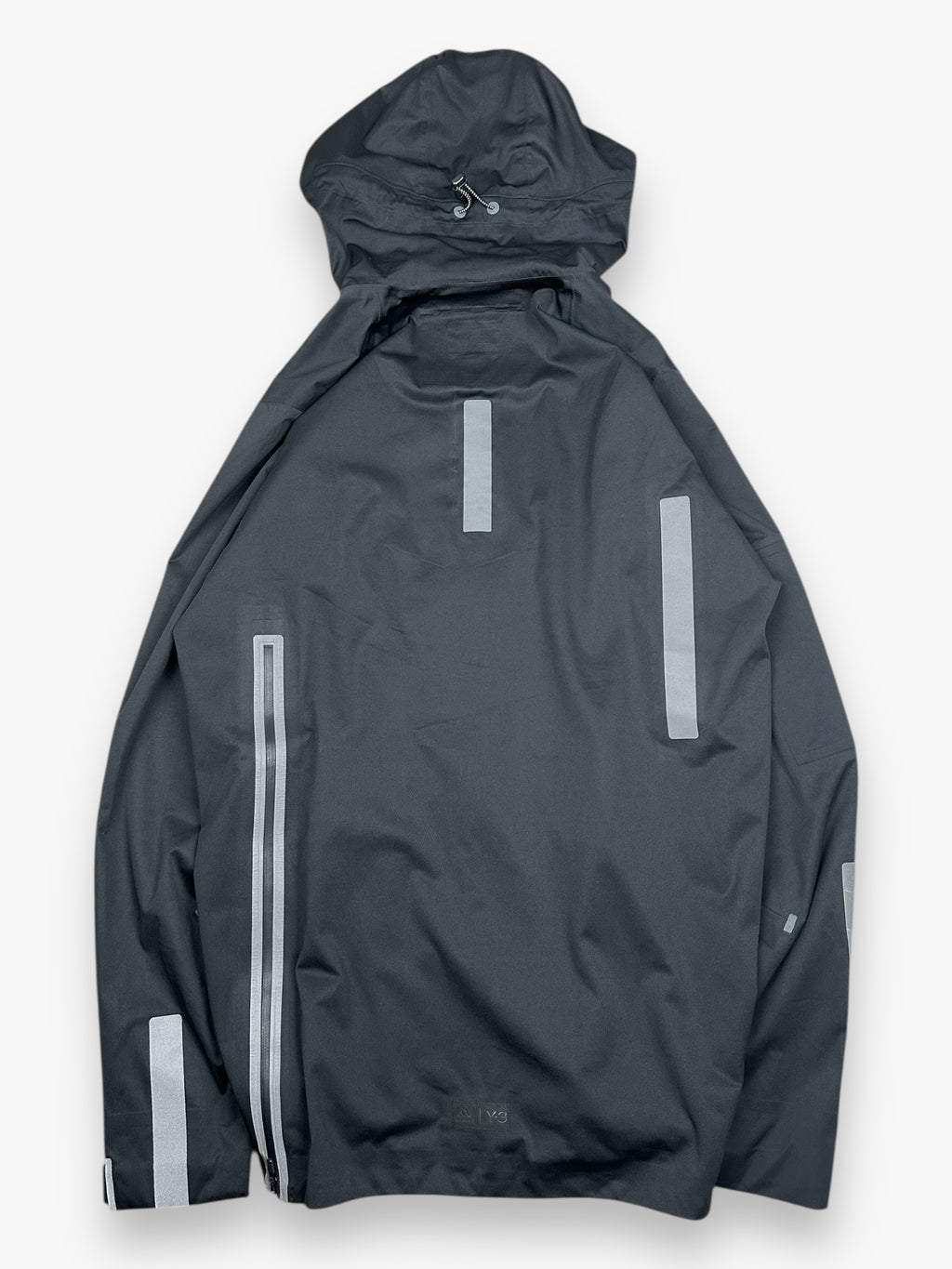 Y-3 Multi Pocket Reflective Rain Parka Jacket Black
