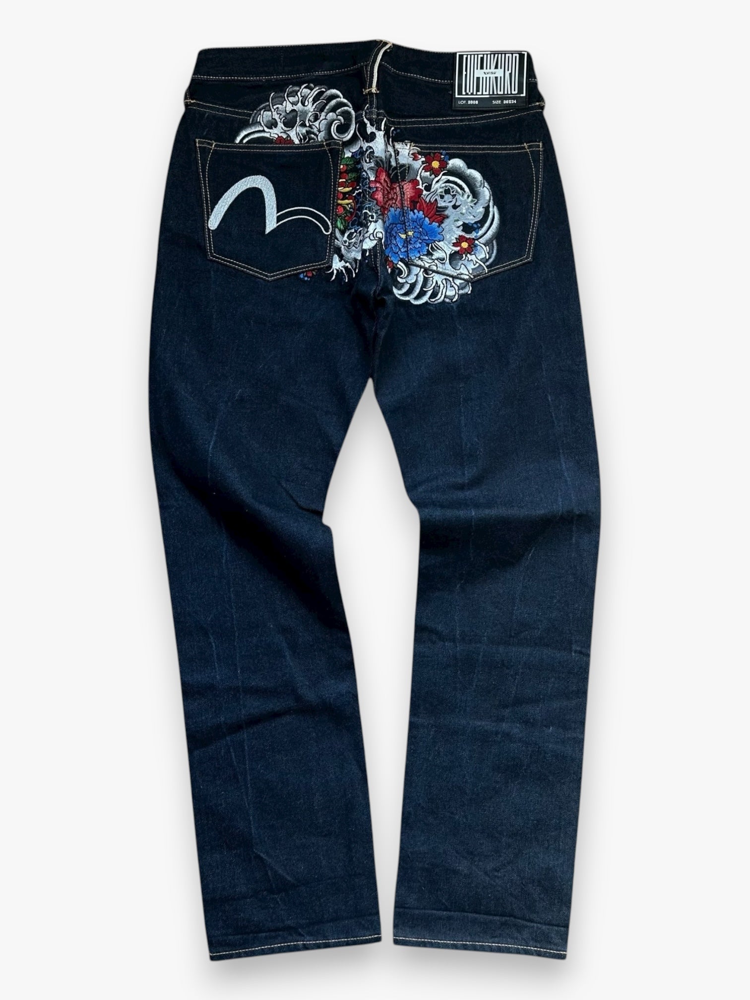 Jeans Evisu Kuru Seagull Embroidery Lot 2008