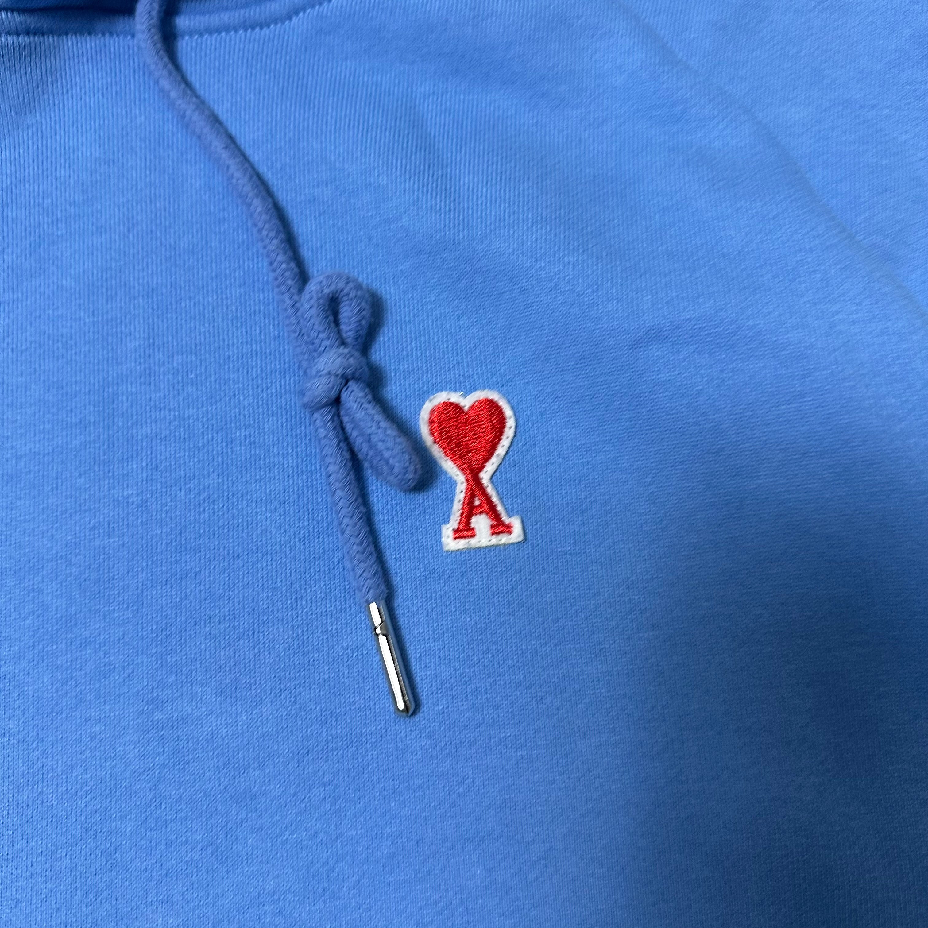 Sweatshirt Hoodie Ami Paris Vintage Blue