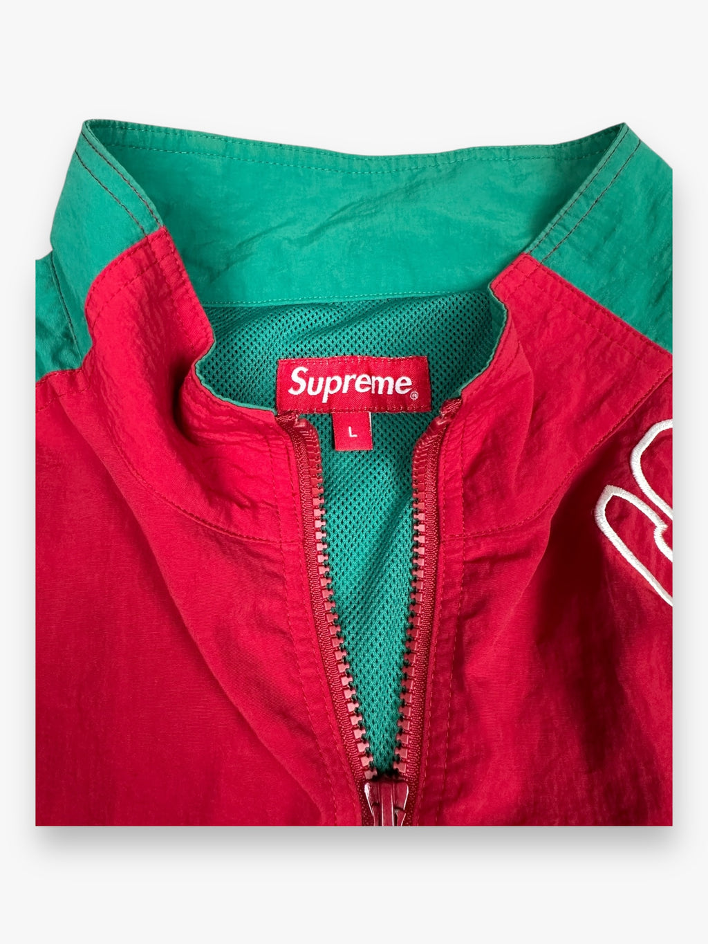 Supreme Split Track Jacket Red SS17