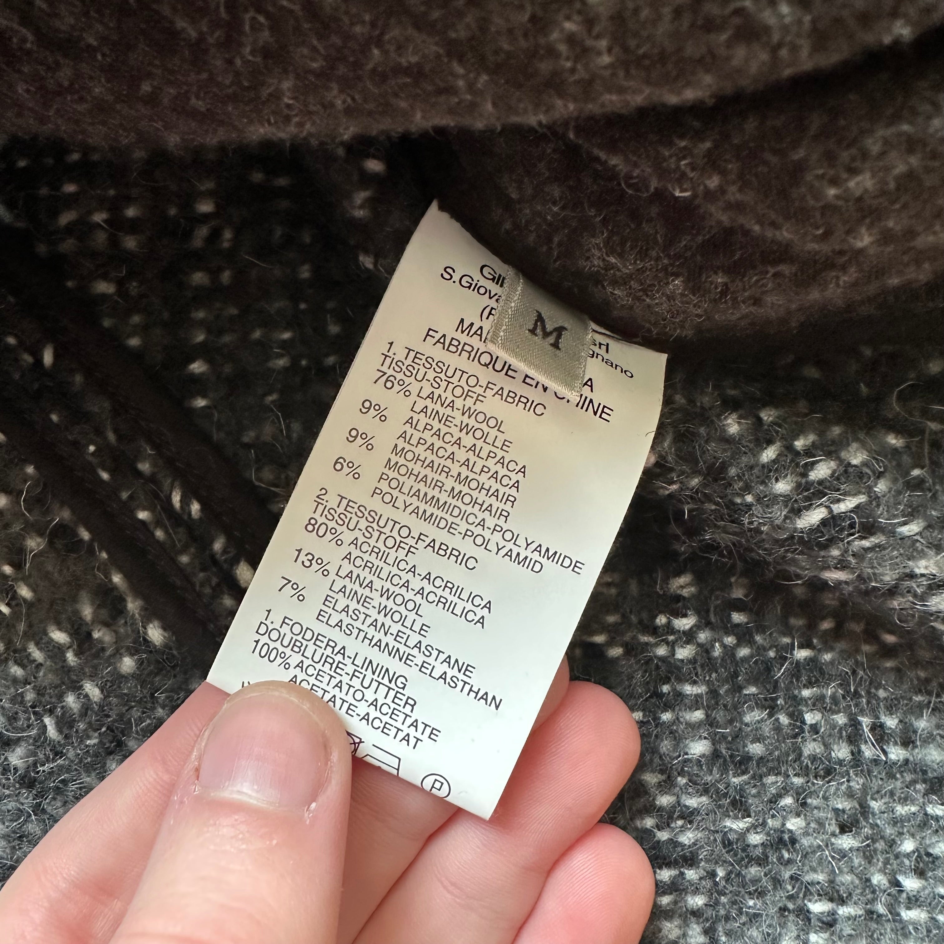 Jacket Marithé + François Girbaud Slash Tweed Black