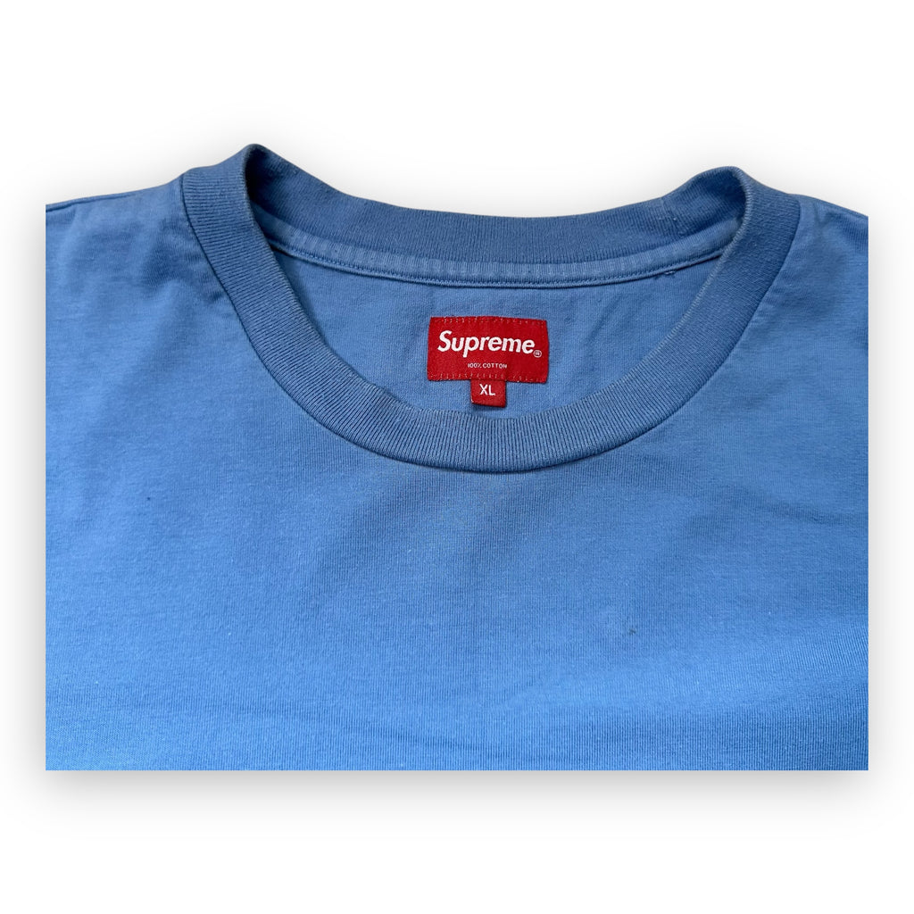 Tee Supreme Floral Aplique Light Blue SS21