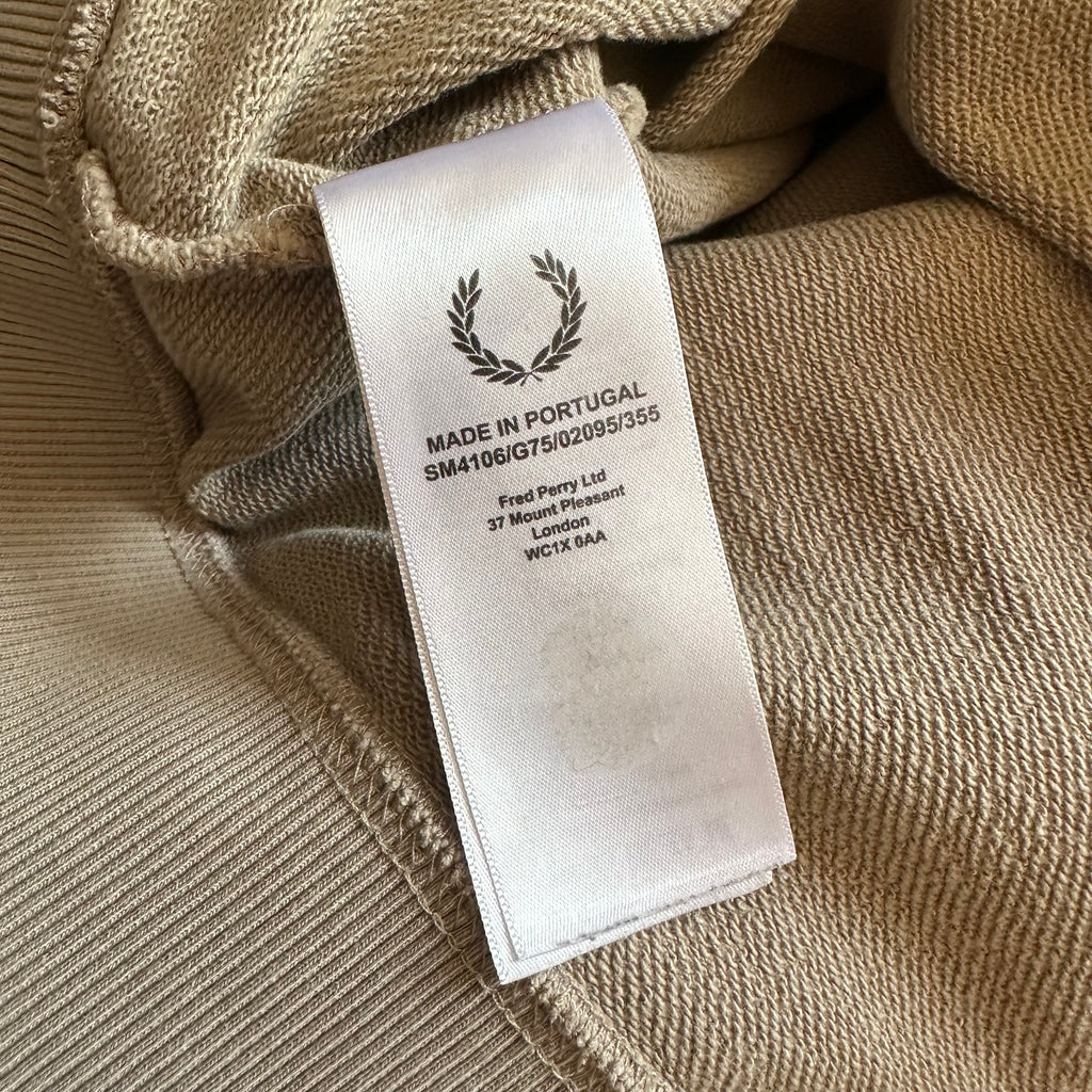 Sweatshirt Hoodie Raf Simons Fred Perry Tape Details Soft Grey