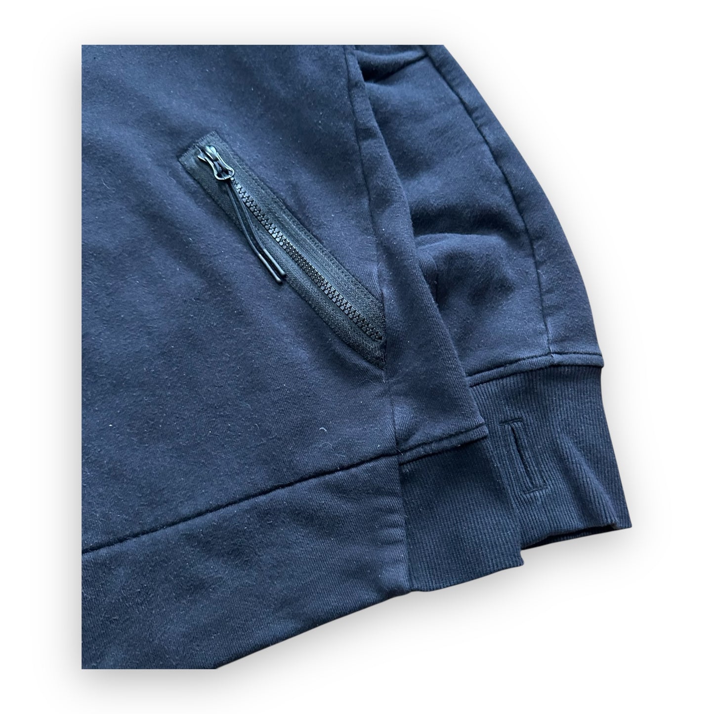 Sweatshirt Hoodie Zip C.P Company Goggle Black (M)