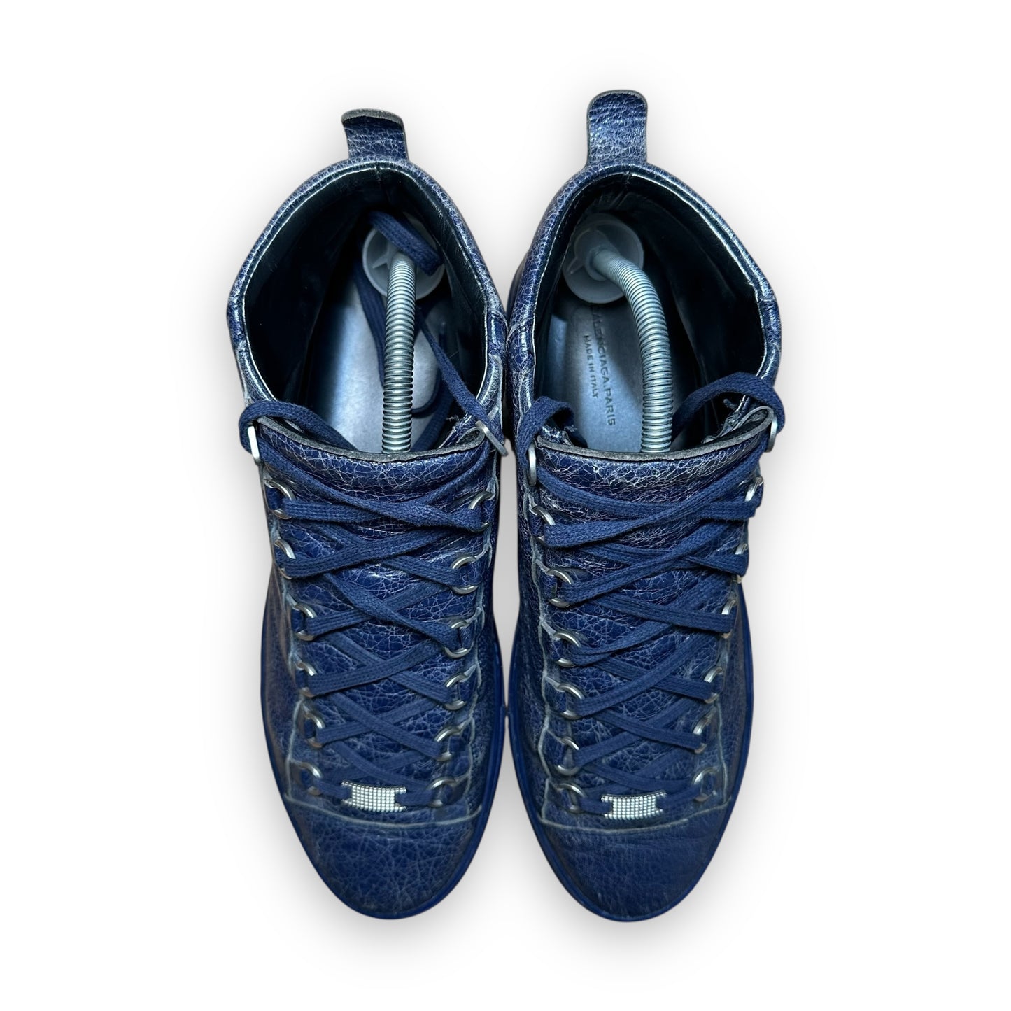 EU43 - US9.5 - UK8.5 • Balanciaga Arena High Leather Navy