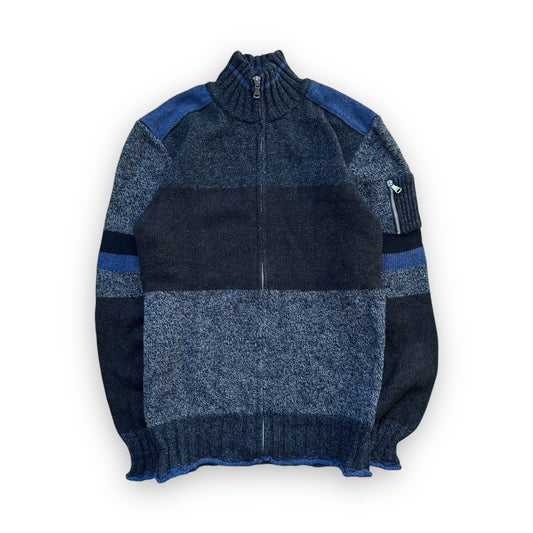 Sweater Dolce & Gabbana Pattern Black Grey Blue vintage (M)