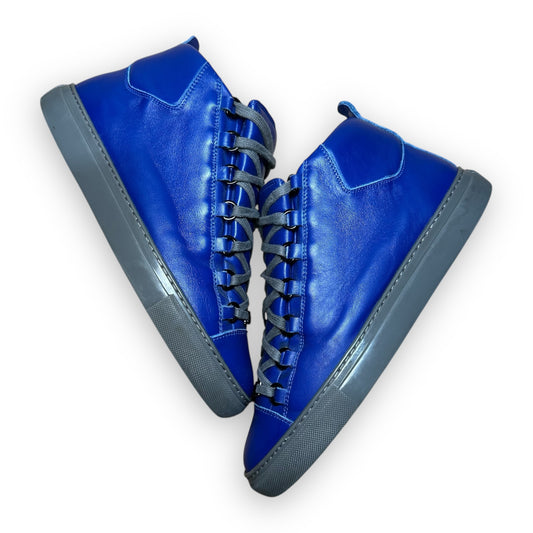 EU41 - US8 - UK7 • Balenciaga Arena High Royal Blue Leather