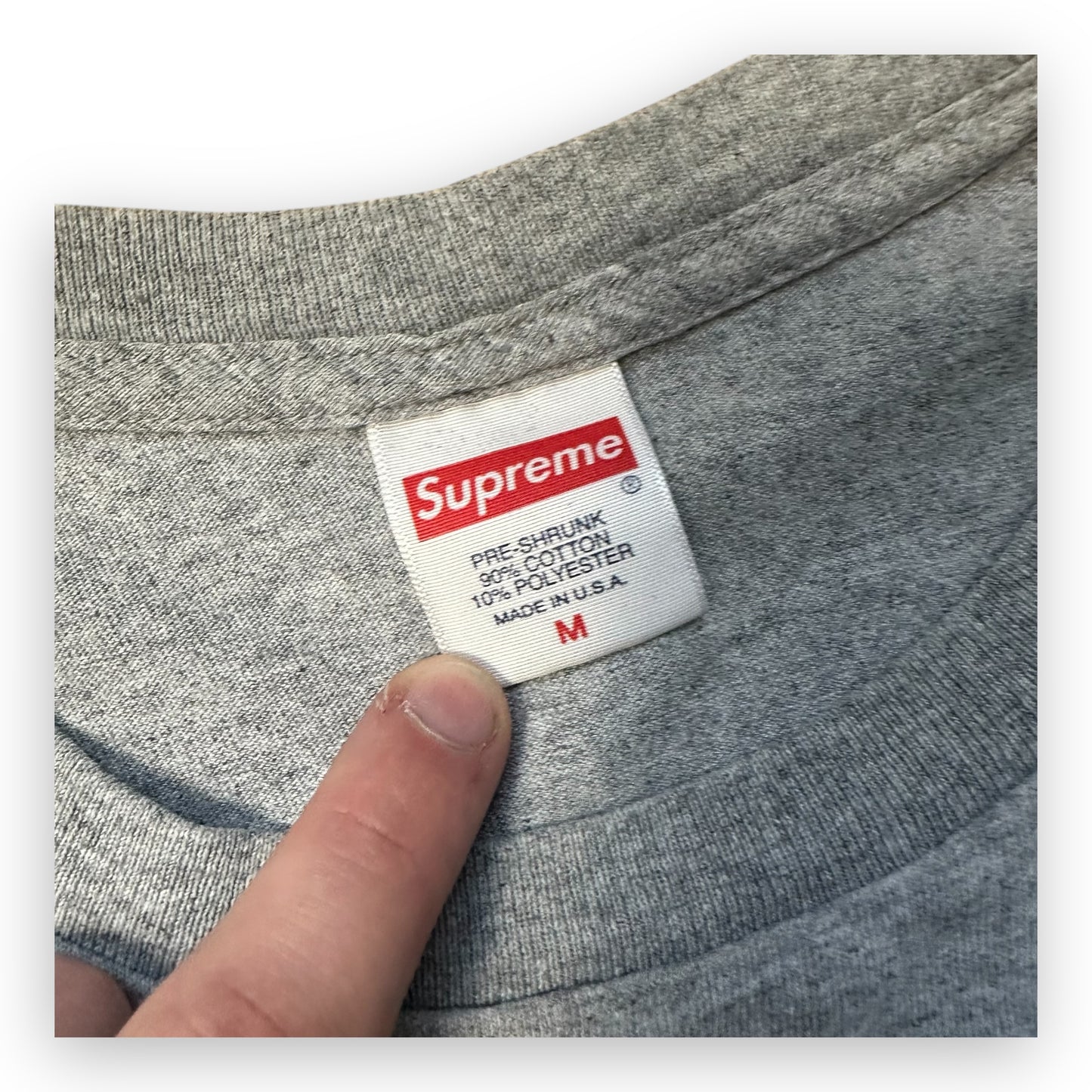 Tee Supreme Dunk Heather Grey SS21 (M)