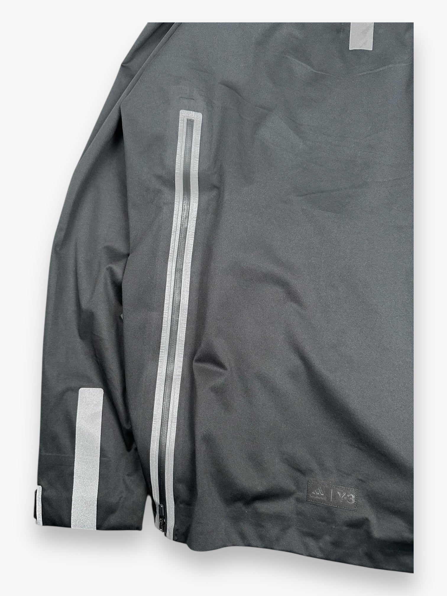 Y-3 Multi Pocket Reflective Rain Parka Jacket Black