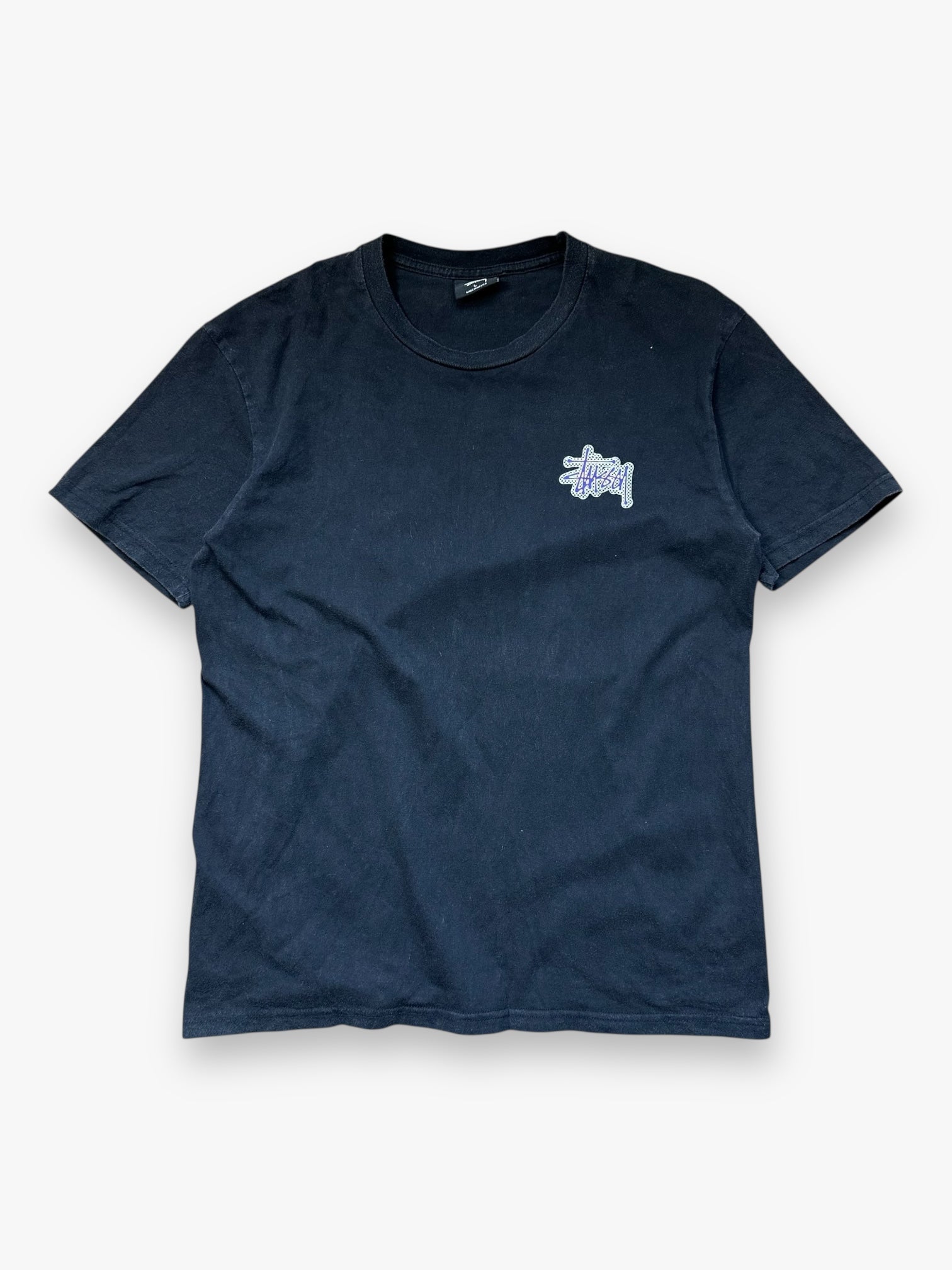 Tee Stussy Checkers Black Purple