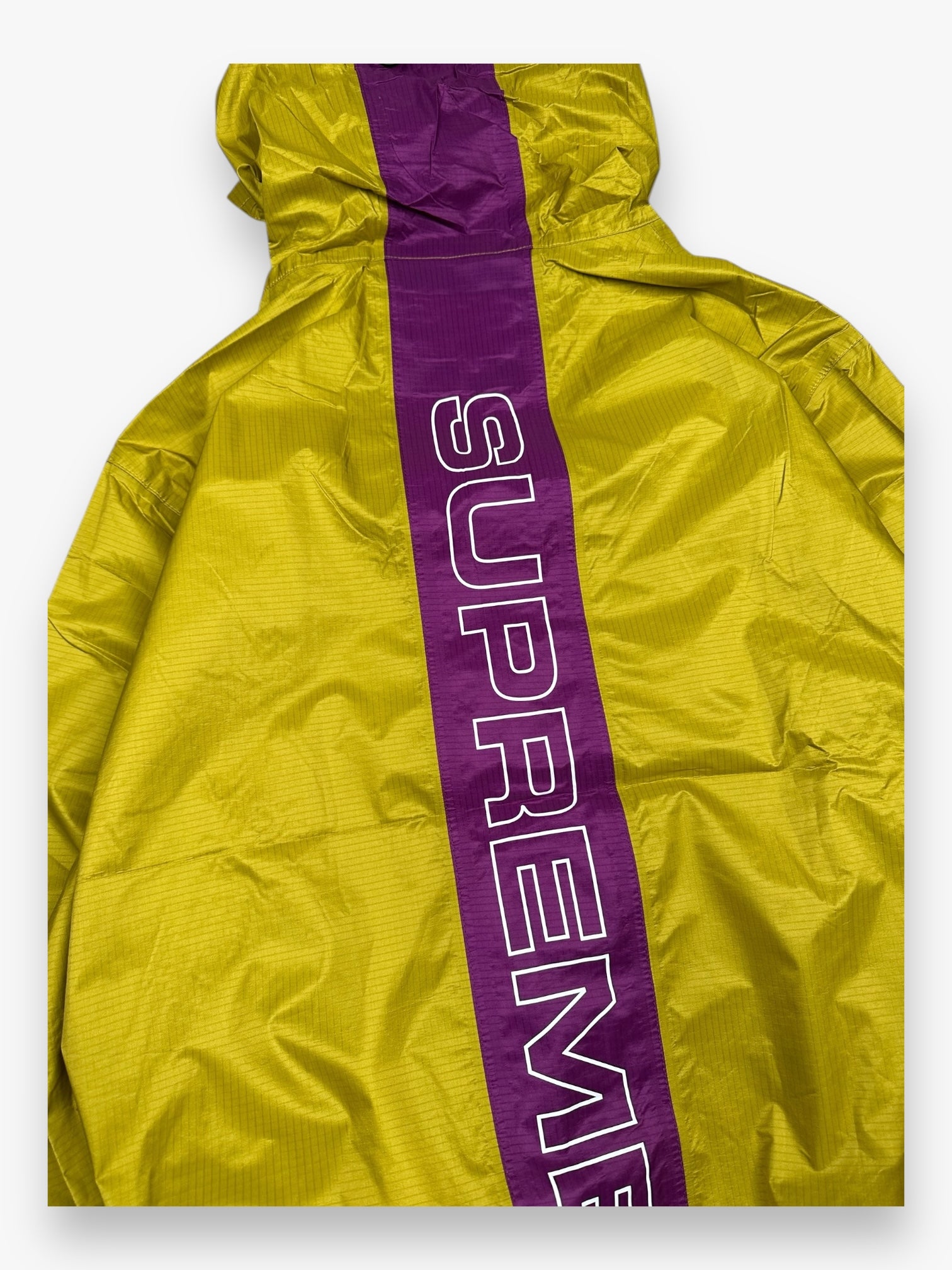Supreme Taped Seam Rain Jacket Yellow SS18