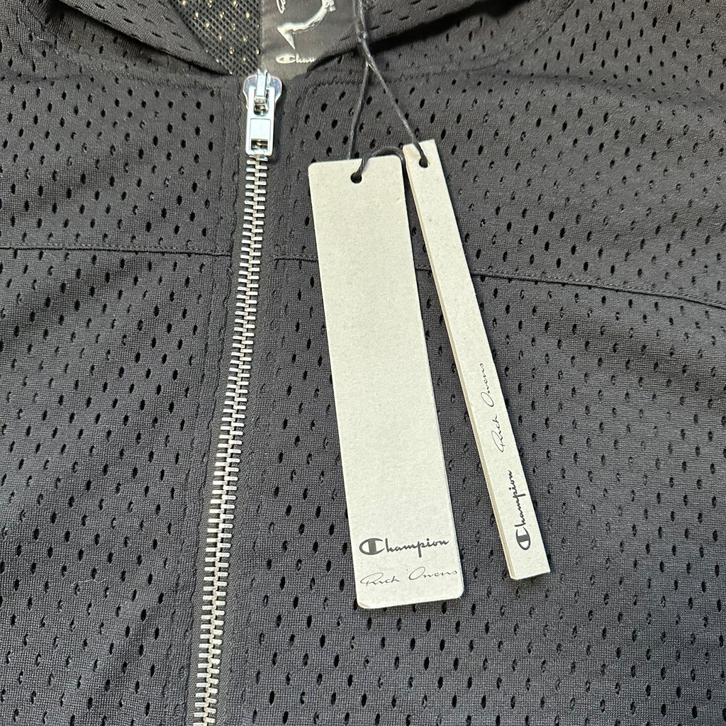 Jacket Rick Owens x Champion Mesh Hooded Windbreaker Black