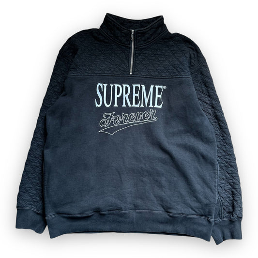 Sweatshirt Half Zip Supreme Forever Black SS19 (L)