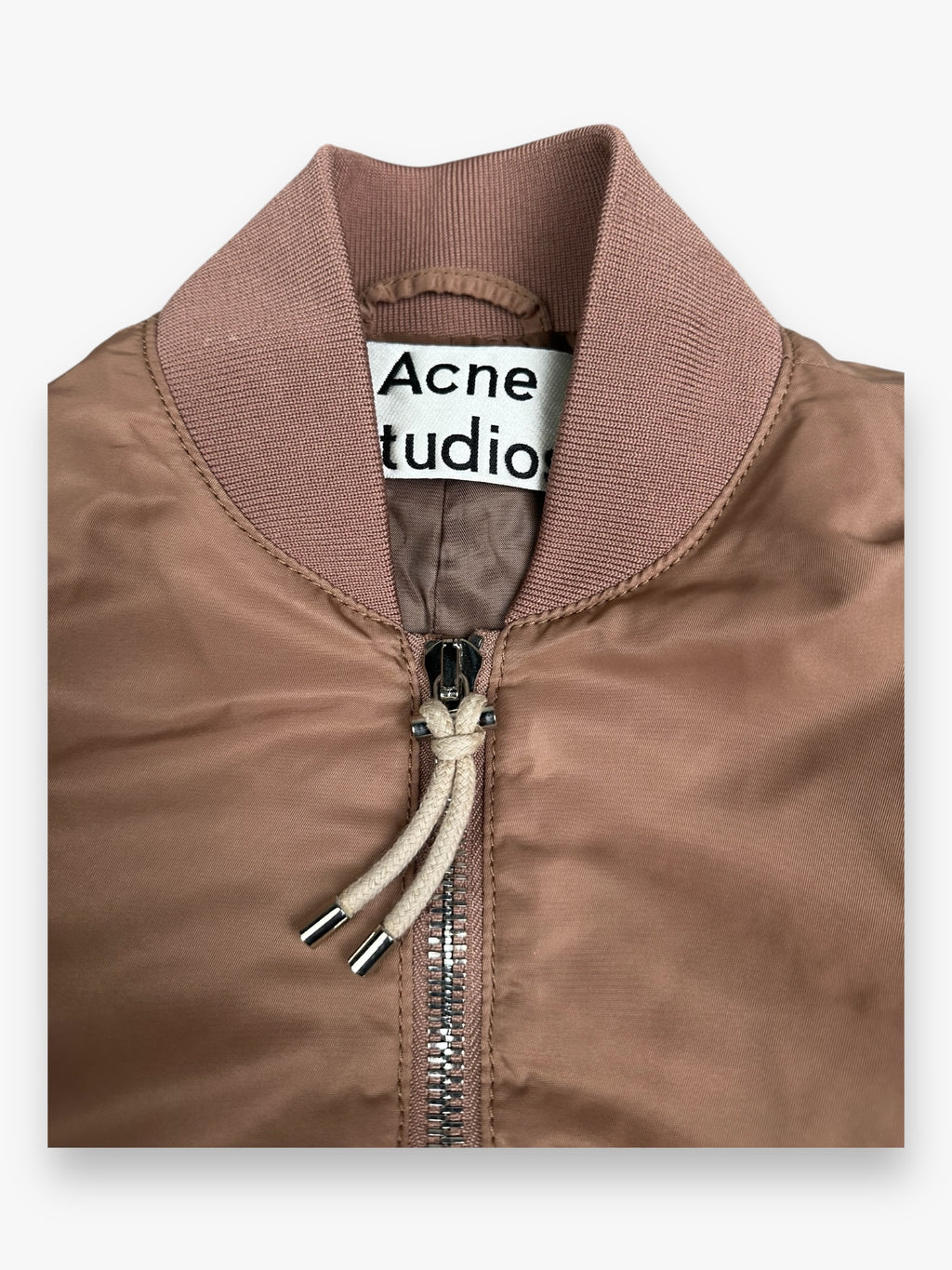 Acne Studios Azura Bomber Jacket Pink Satin AW16