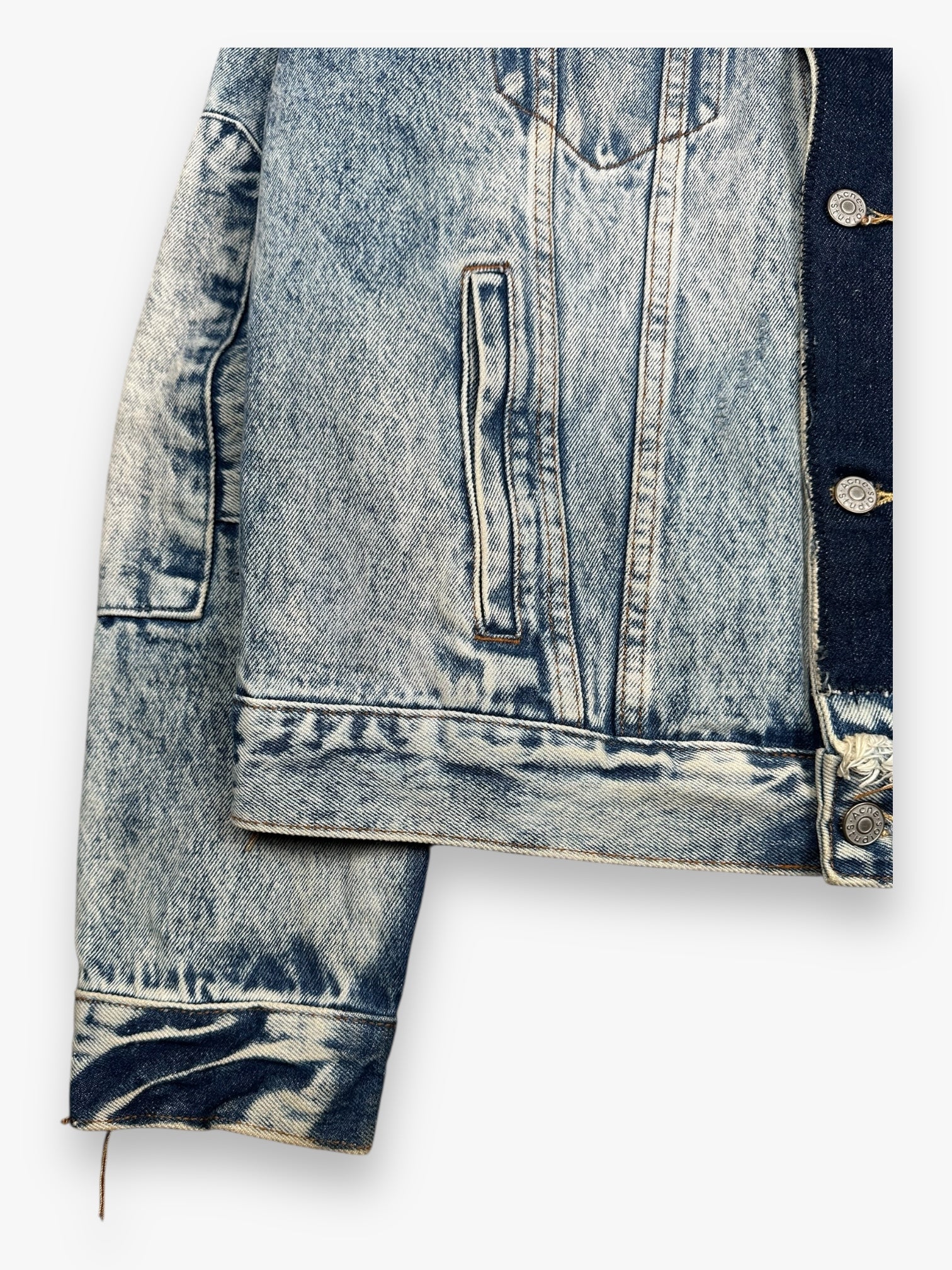 Acne Studios Blå Konst Denim Jacket Blue