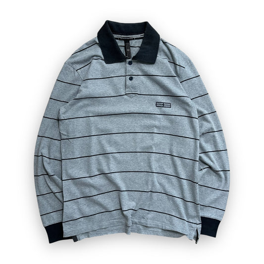 Polo Longsleeve Stone Island Denims Striped Grey AW07 (L)