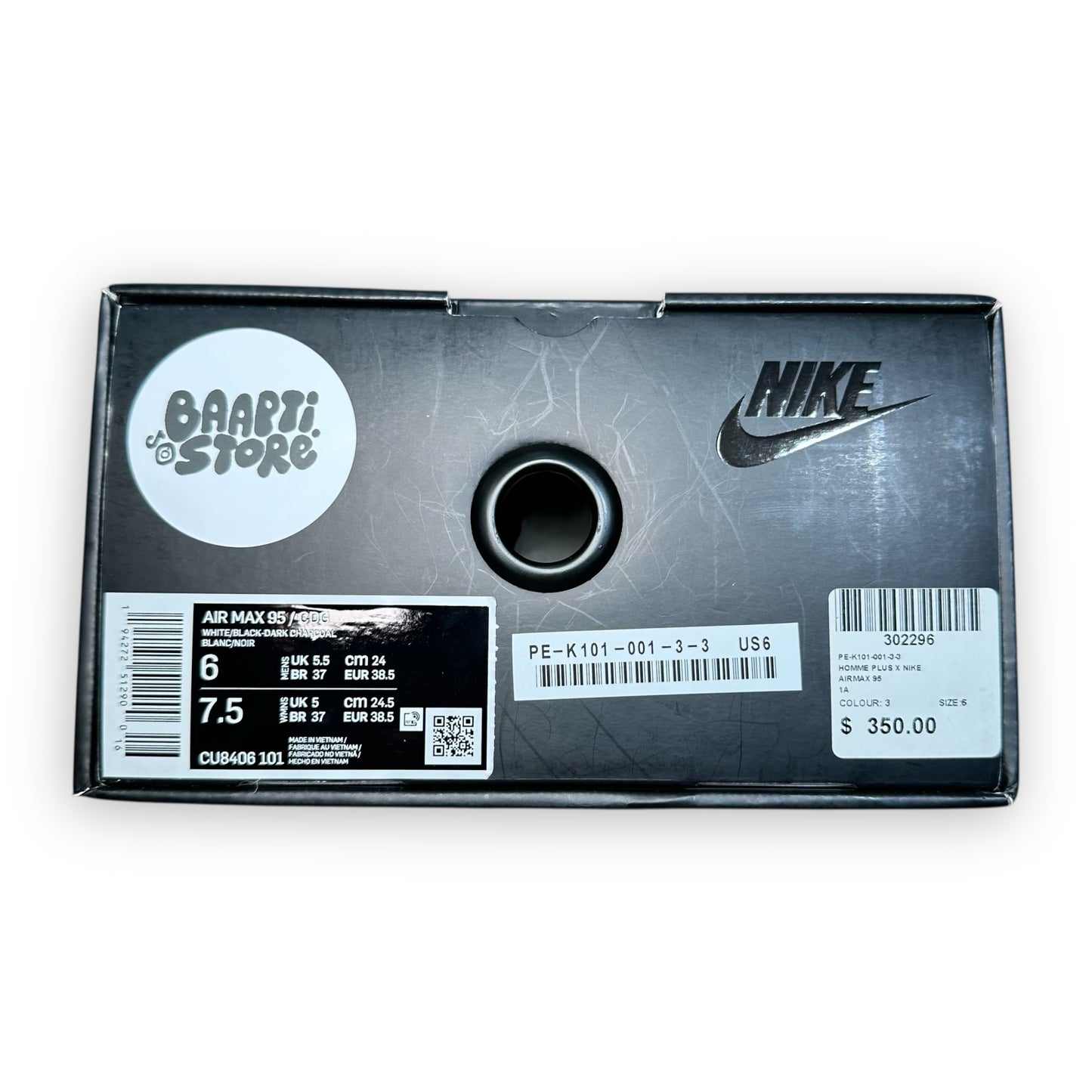 EU38.5 - US6 - UK5.5 • Air Max 95 Comme des Garcons Grey