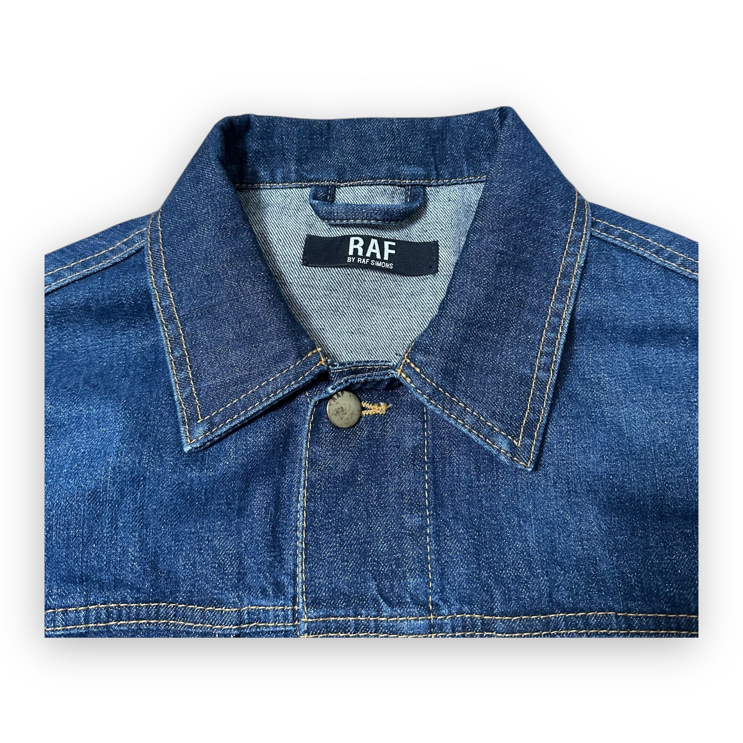 Jacket RAF by Raf Simons Denim Colorblock Pattern