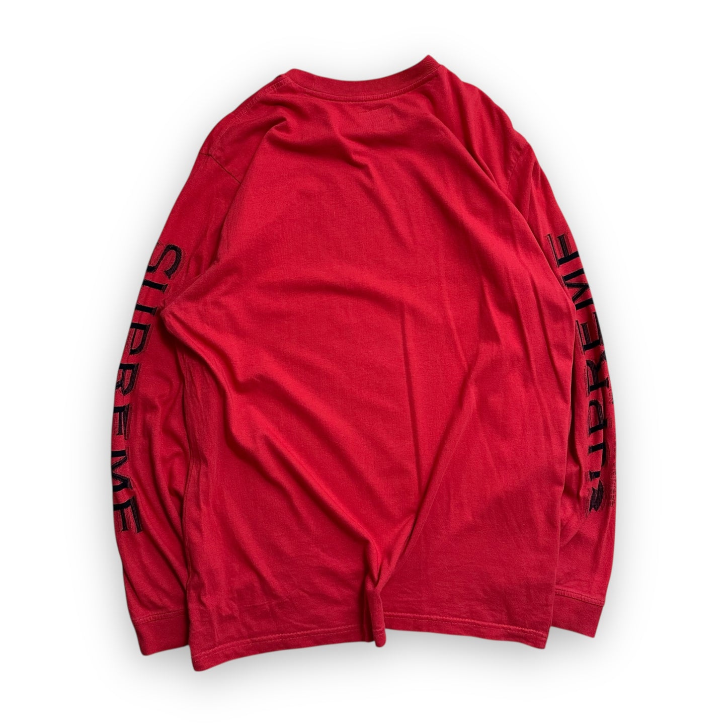 Tee Longsleeve Supreme Intarsia Sleeve Red FW21 (M)