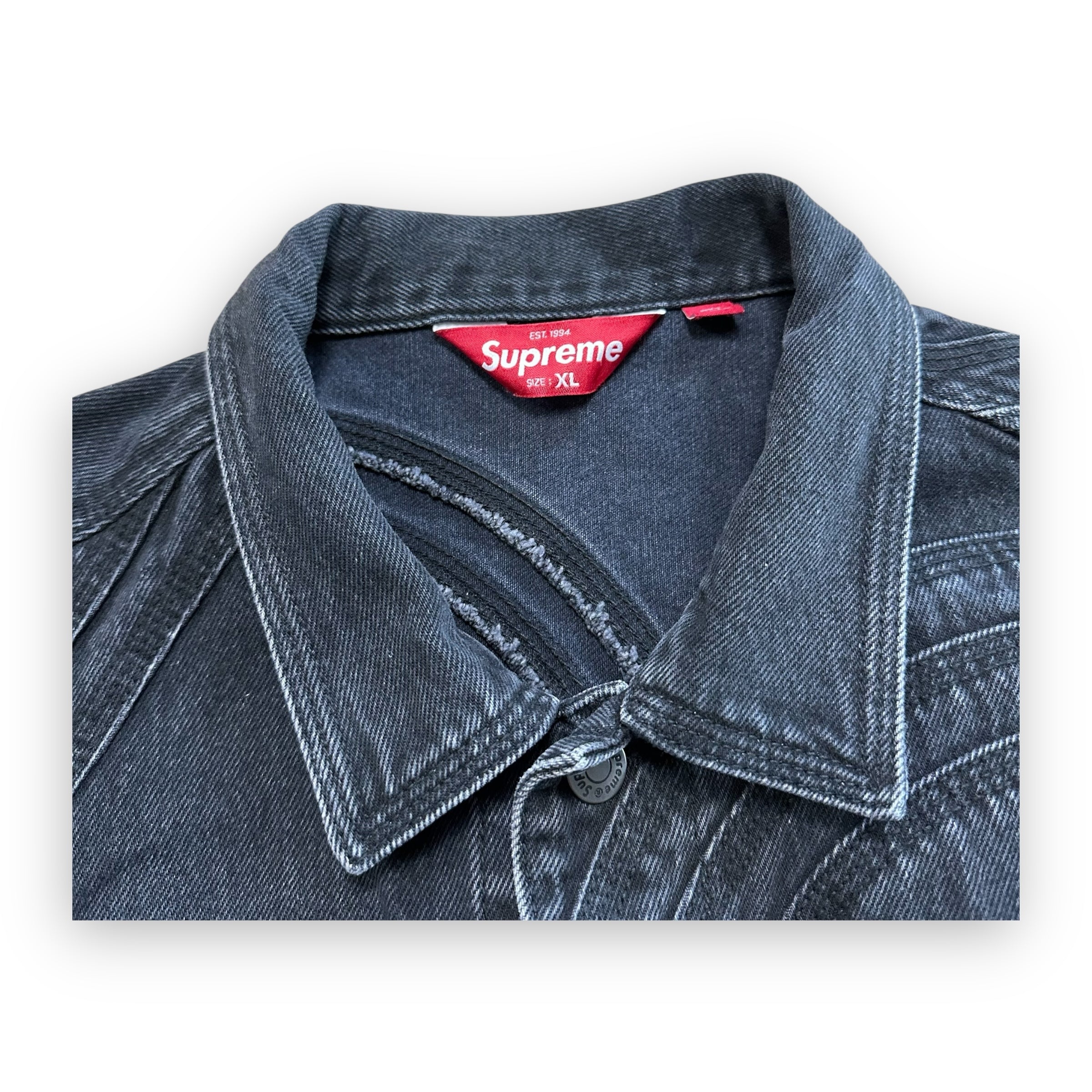 Jacket Supreme Denim S Logo Black SS24