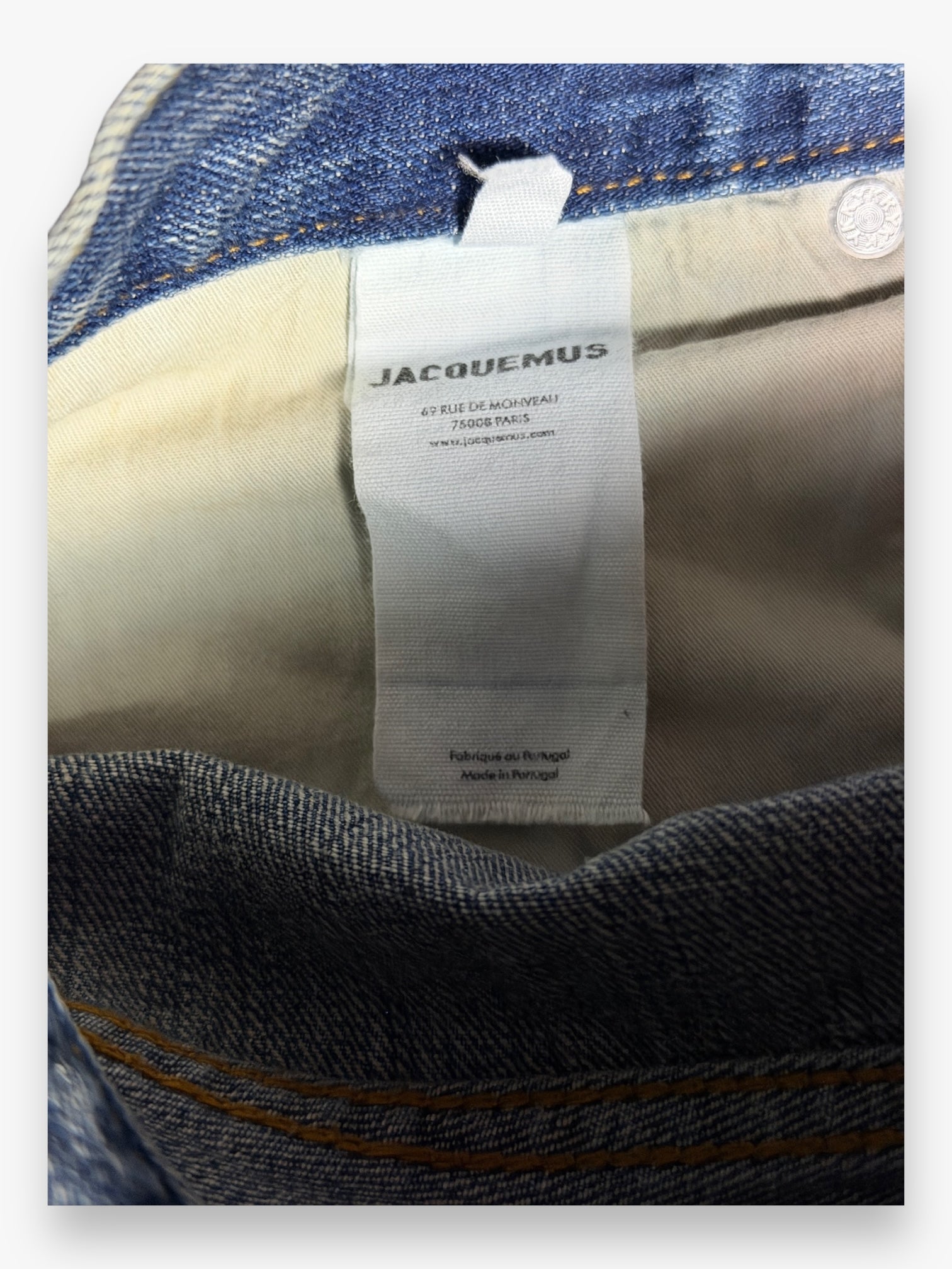 Jeans Jacquemus « Le Raphia » Destressed Ropes Faded