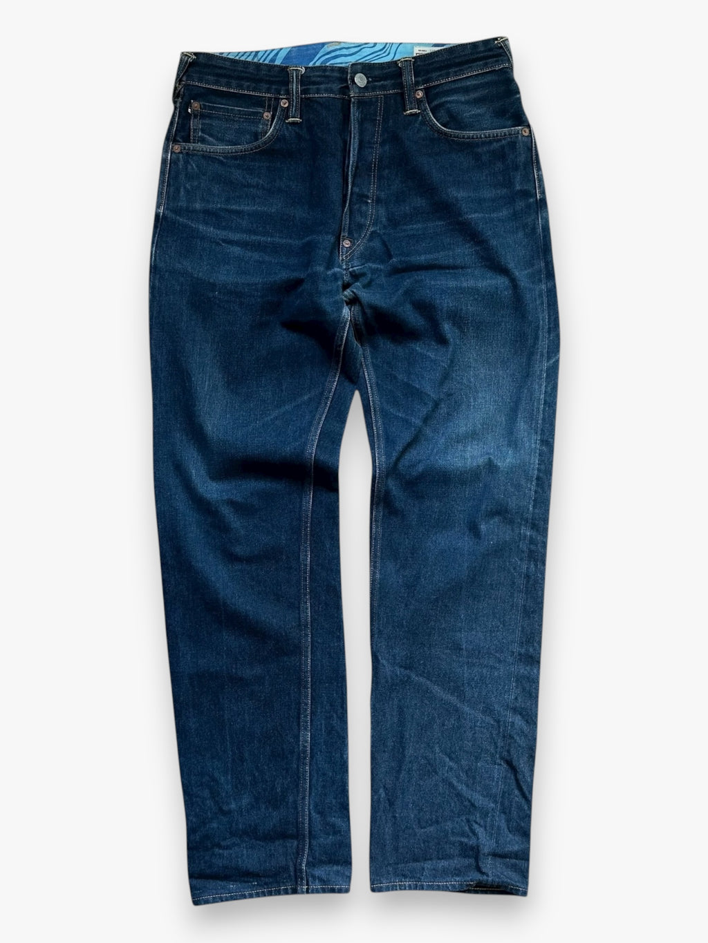 Jeans Evisu Daicock Lot 2000 Red/Blue