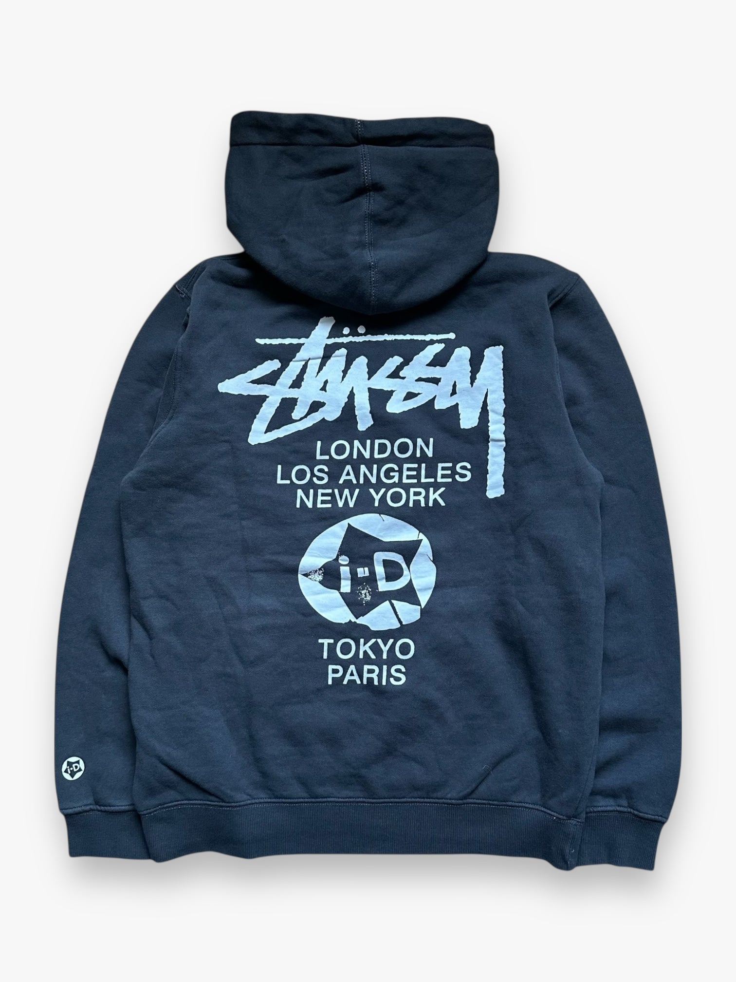Stussy x ID World Tour Hoodie Sweatshirt Dark Gray