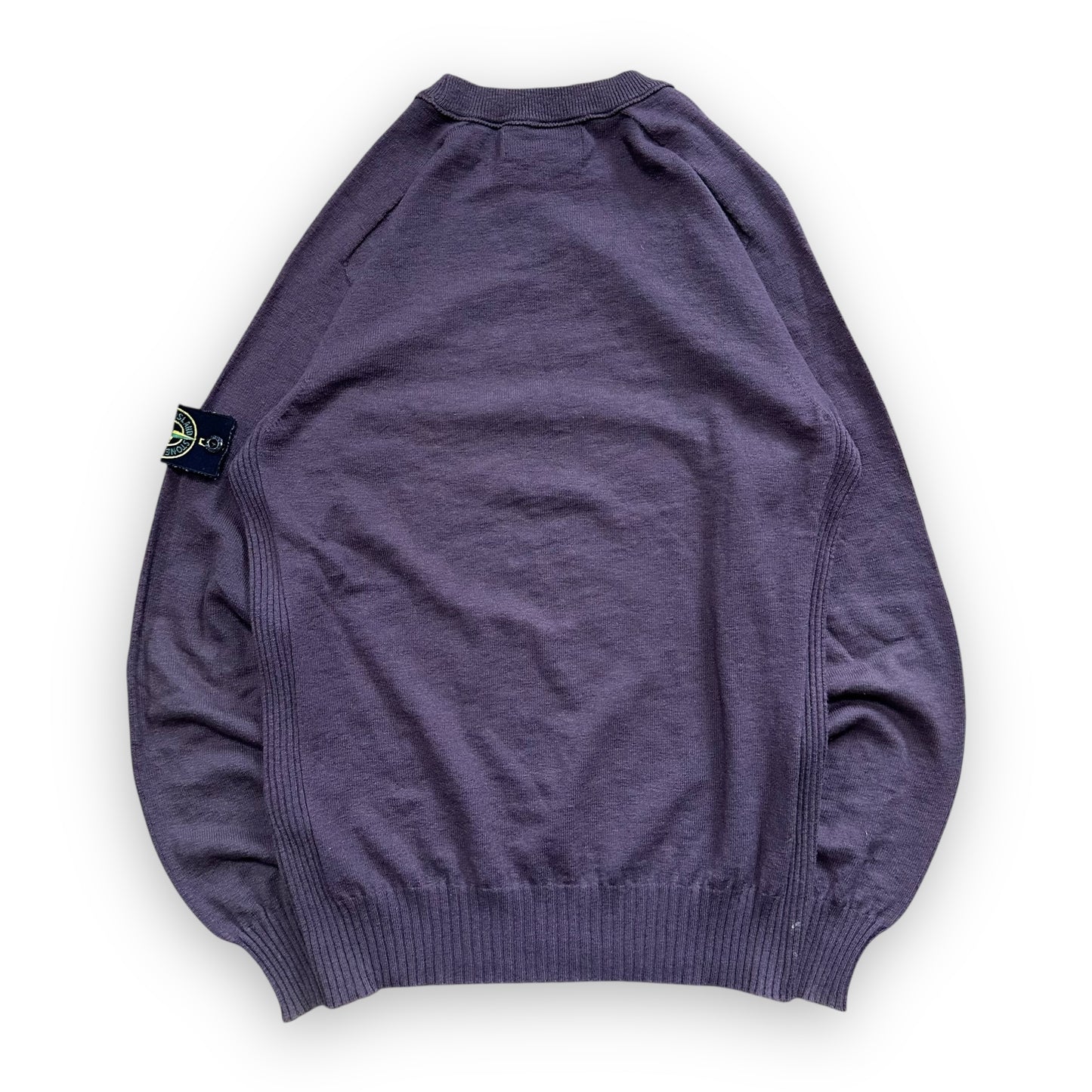 Sweater Stone Island Knit Wool Burgundy Purple (S)