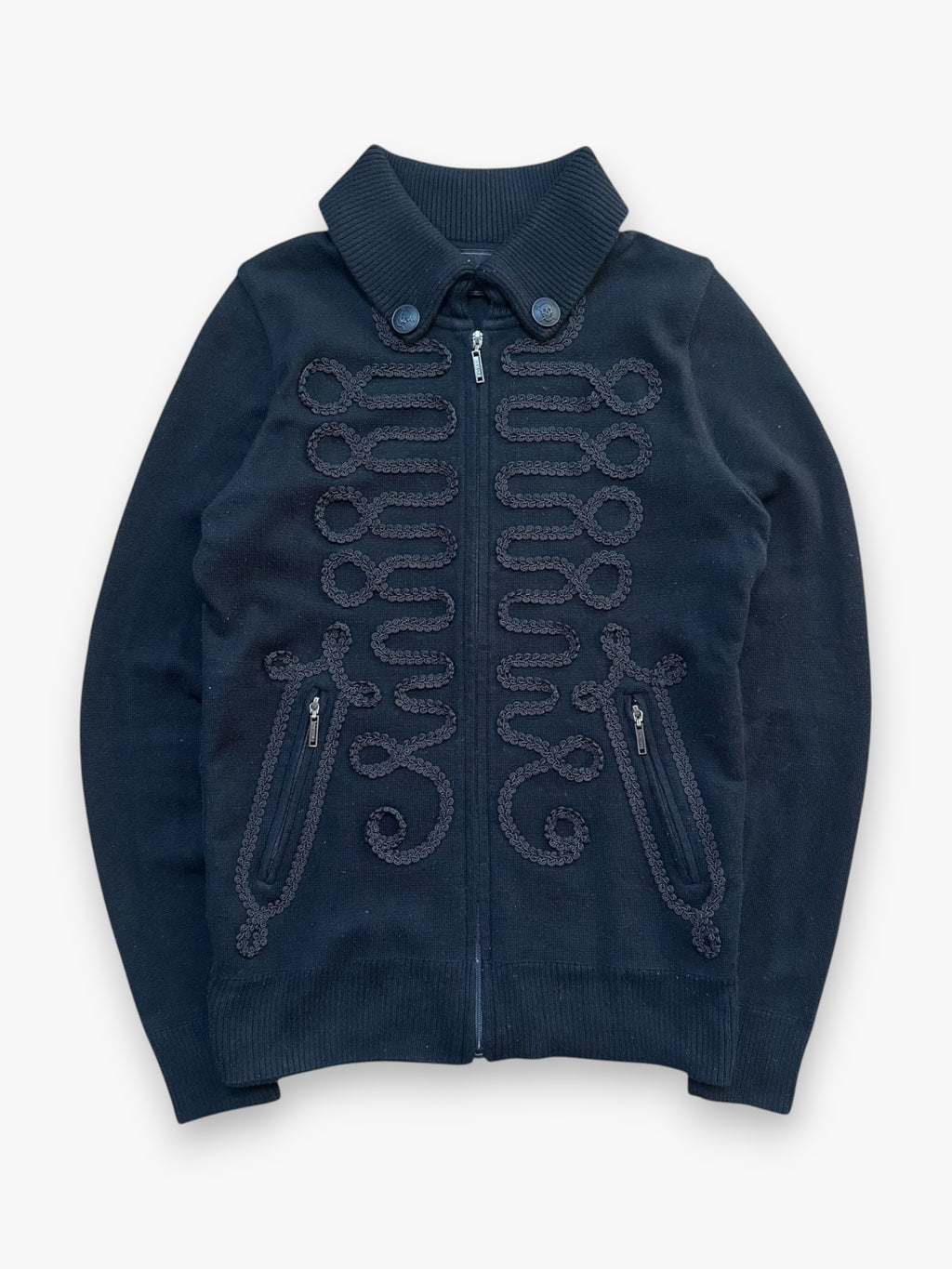 Sweater Histeric Glamour Flanel Zip Black