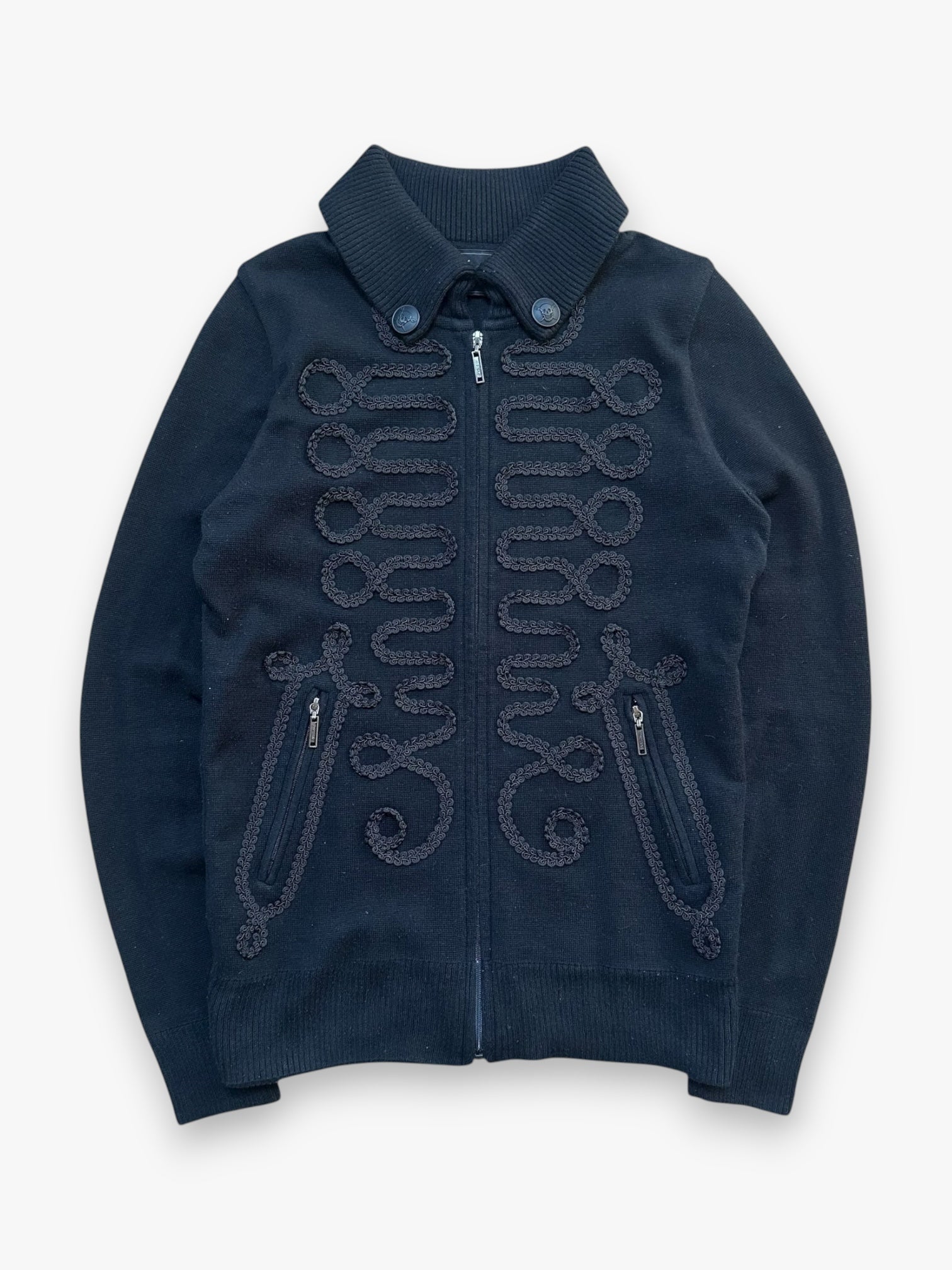 Sweater Histeric Glamour Flanel Zip Black