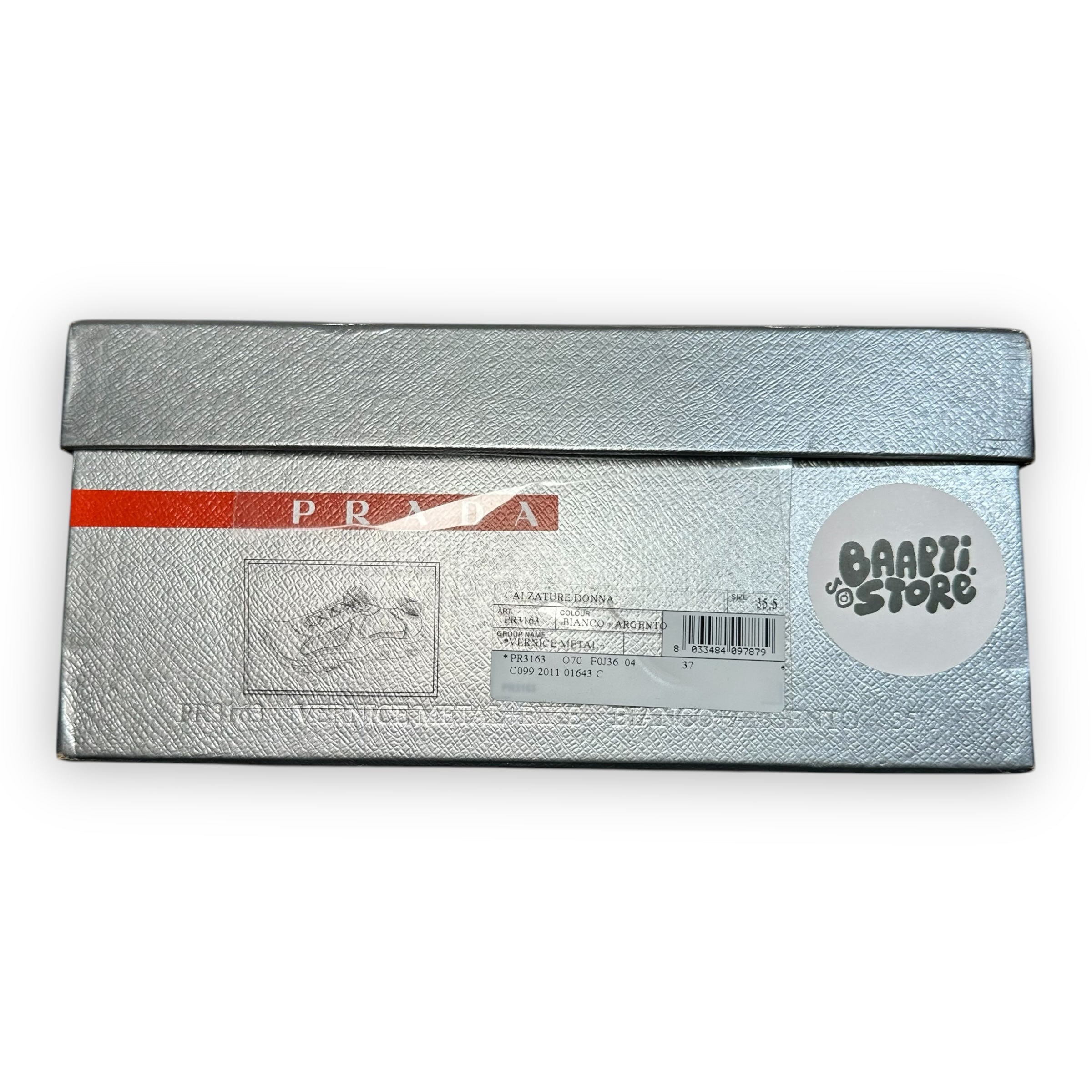 Prada America’s Cup Cream Patent vintage