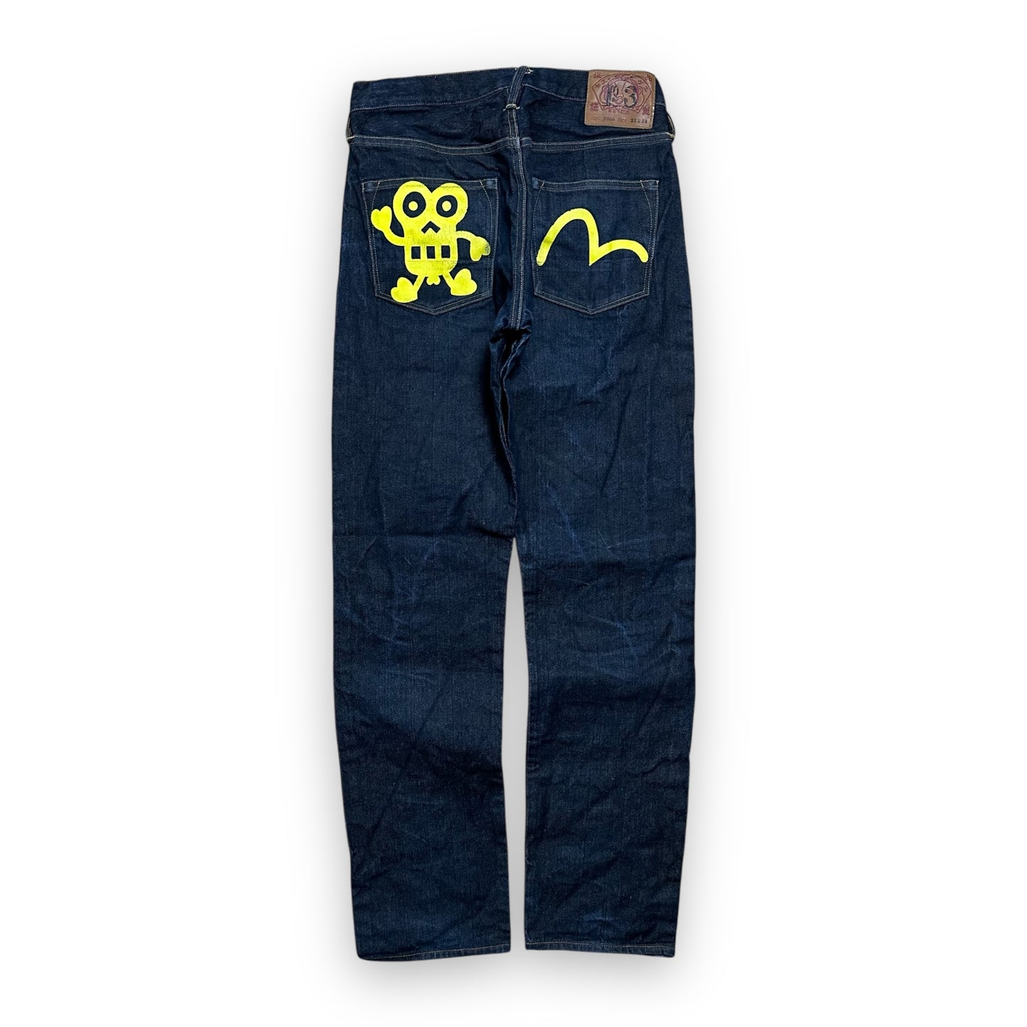 Jeans Evisu Seagull Denim Robot Lot 2008 Yellow (S)