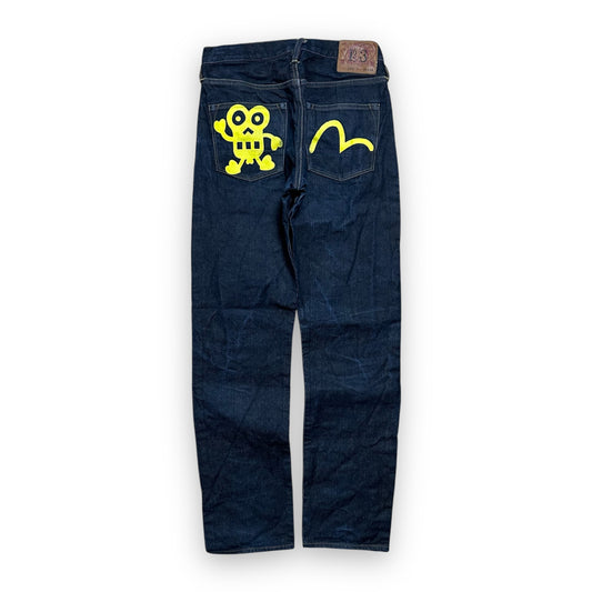 Jeans Evisu Seagull Denim Robot Lot 2008 Yellow (S)