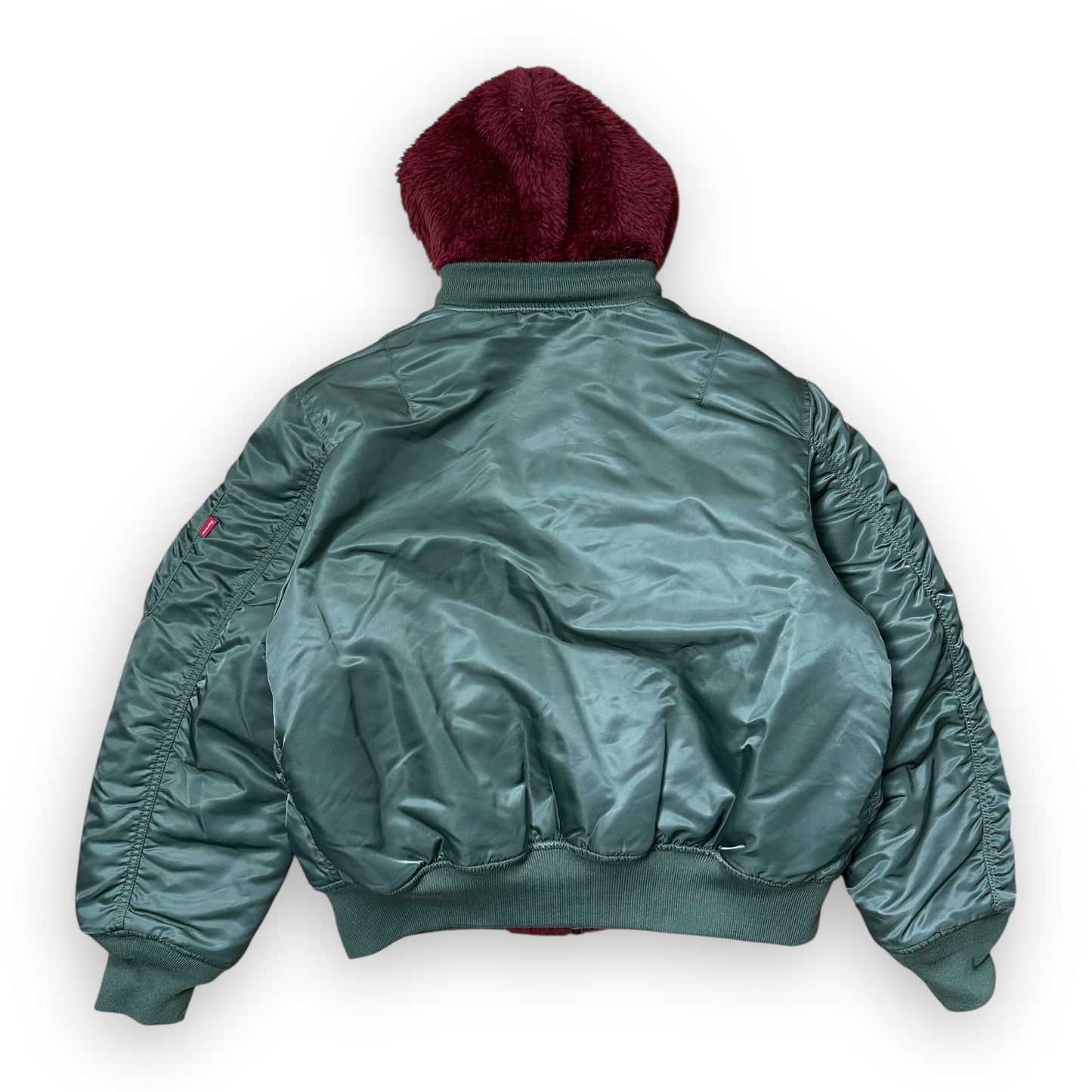 Jacket Supreme Reversible Bomber Faux Fur MA-1 Olive FW22 (M)