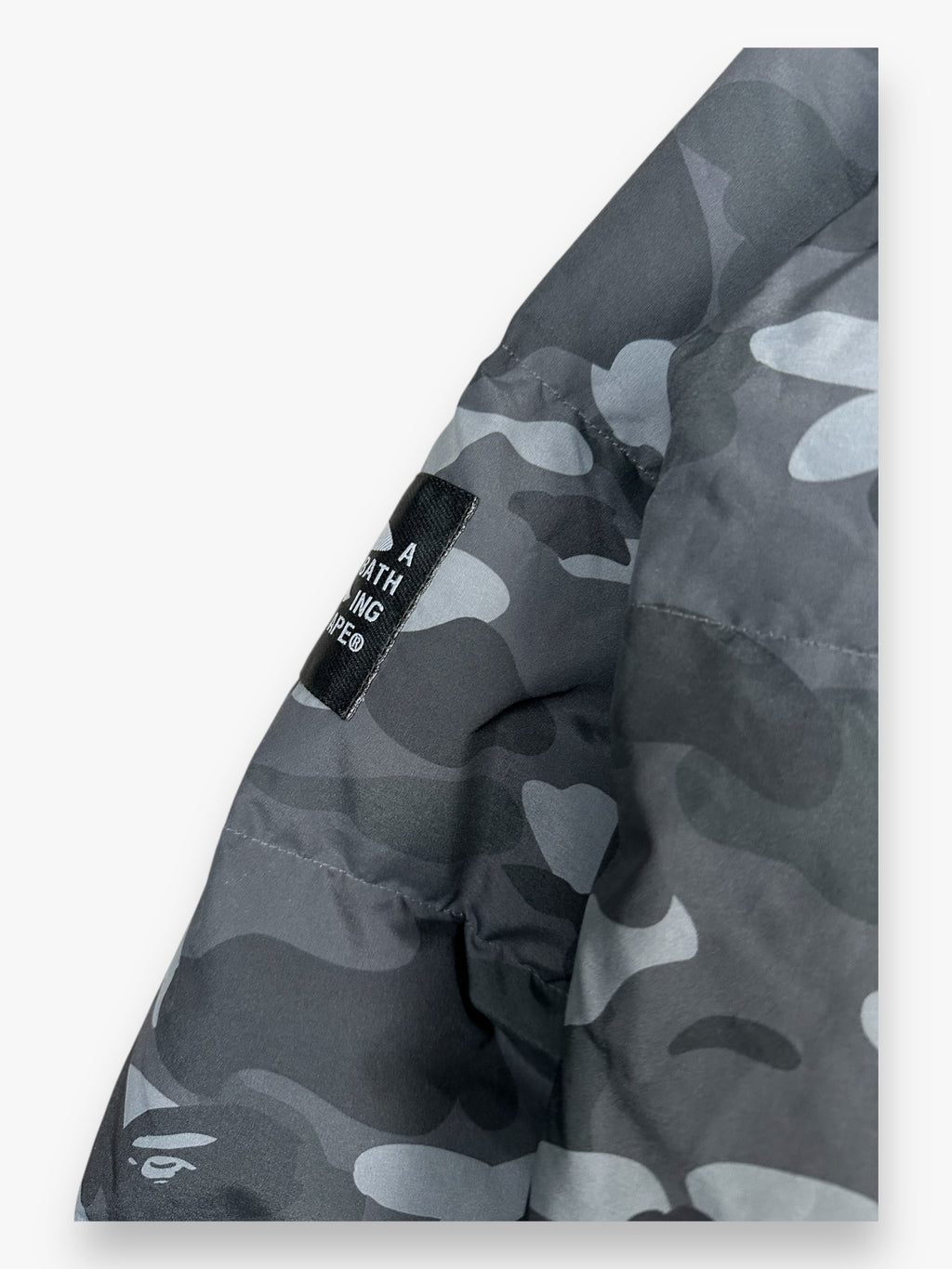 BAPE Puffer Jacket Black Camo FW22