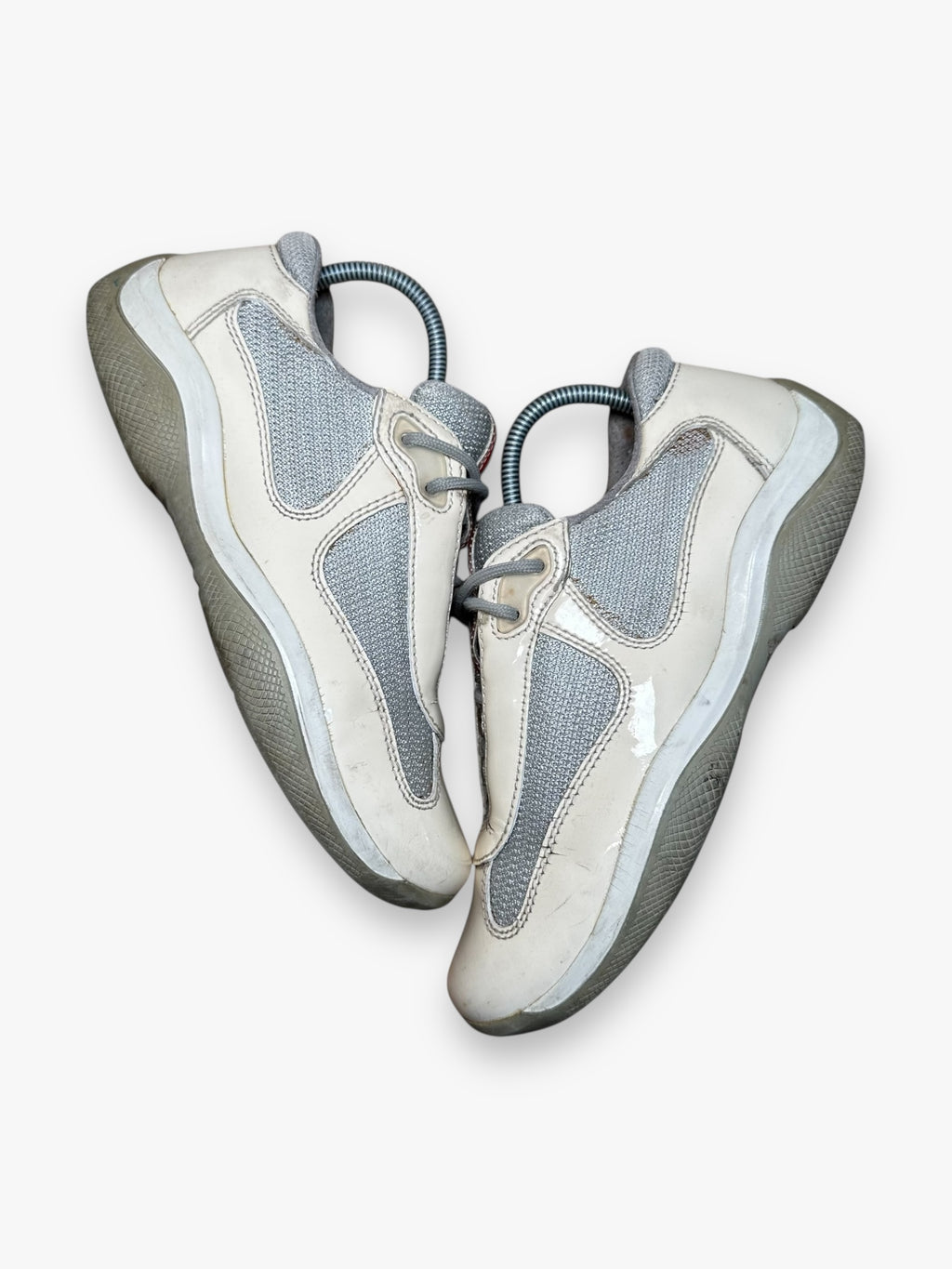 Prada America’s Cup Cream Patent vintage