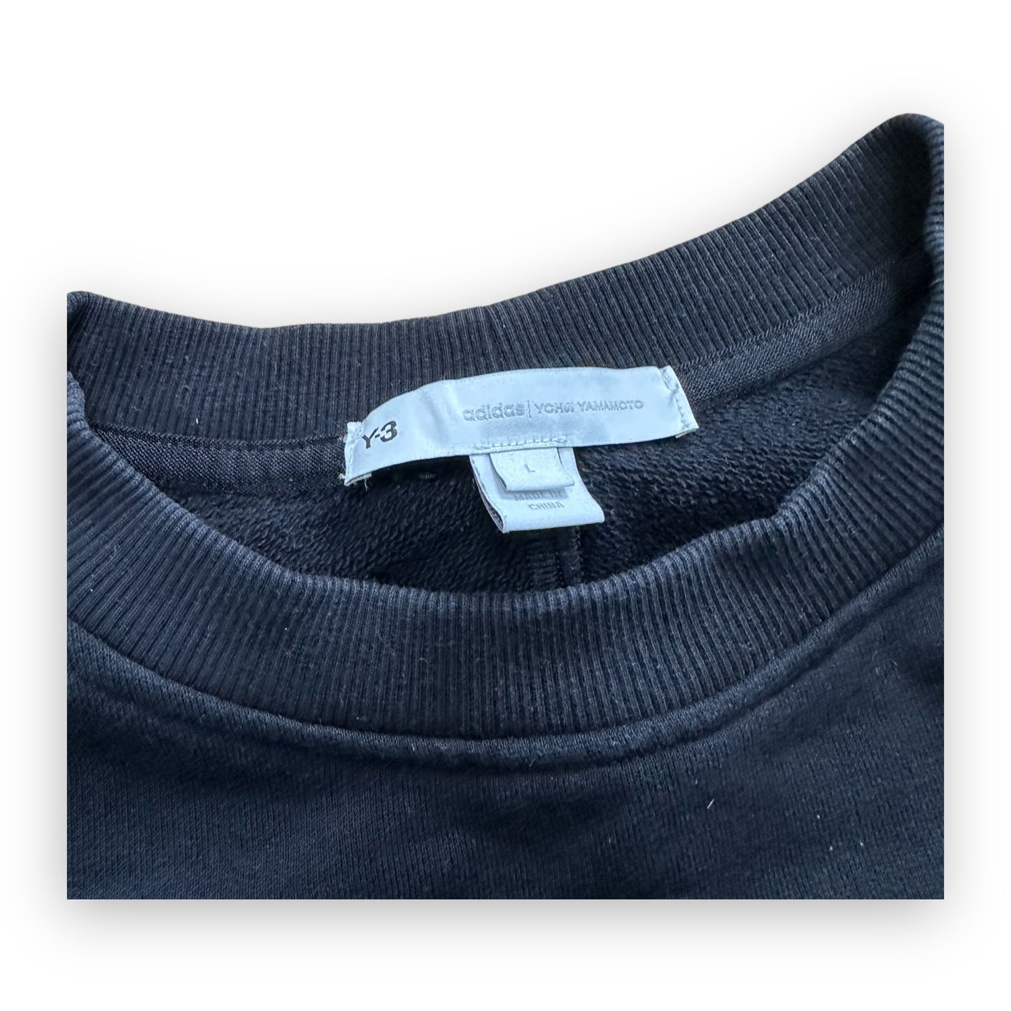 Sweatshirt Crewneck Y-3 Asymetrical Striped Black (L)